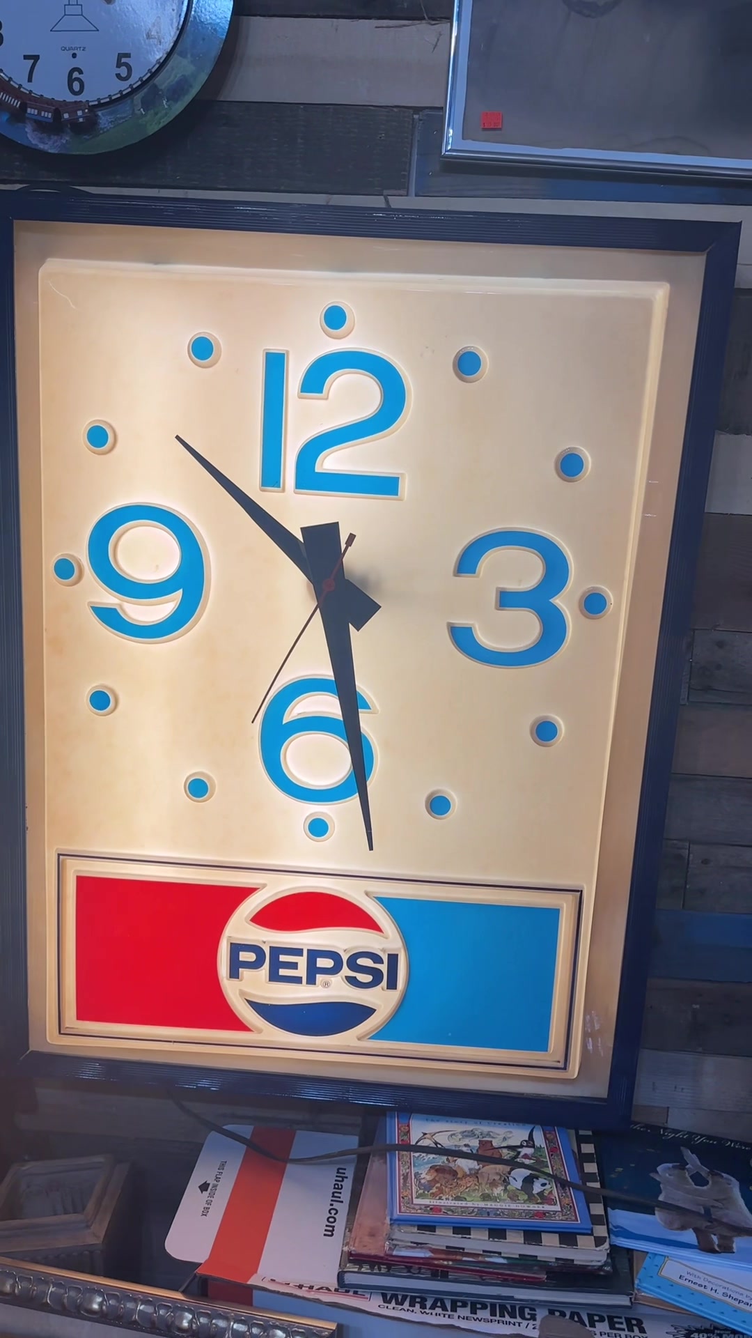 Just did a little restore on this huge vintage pepsi clock