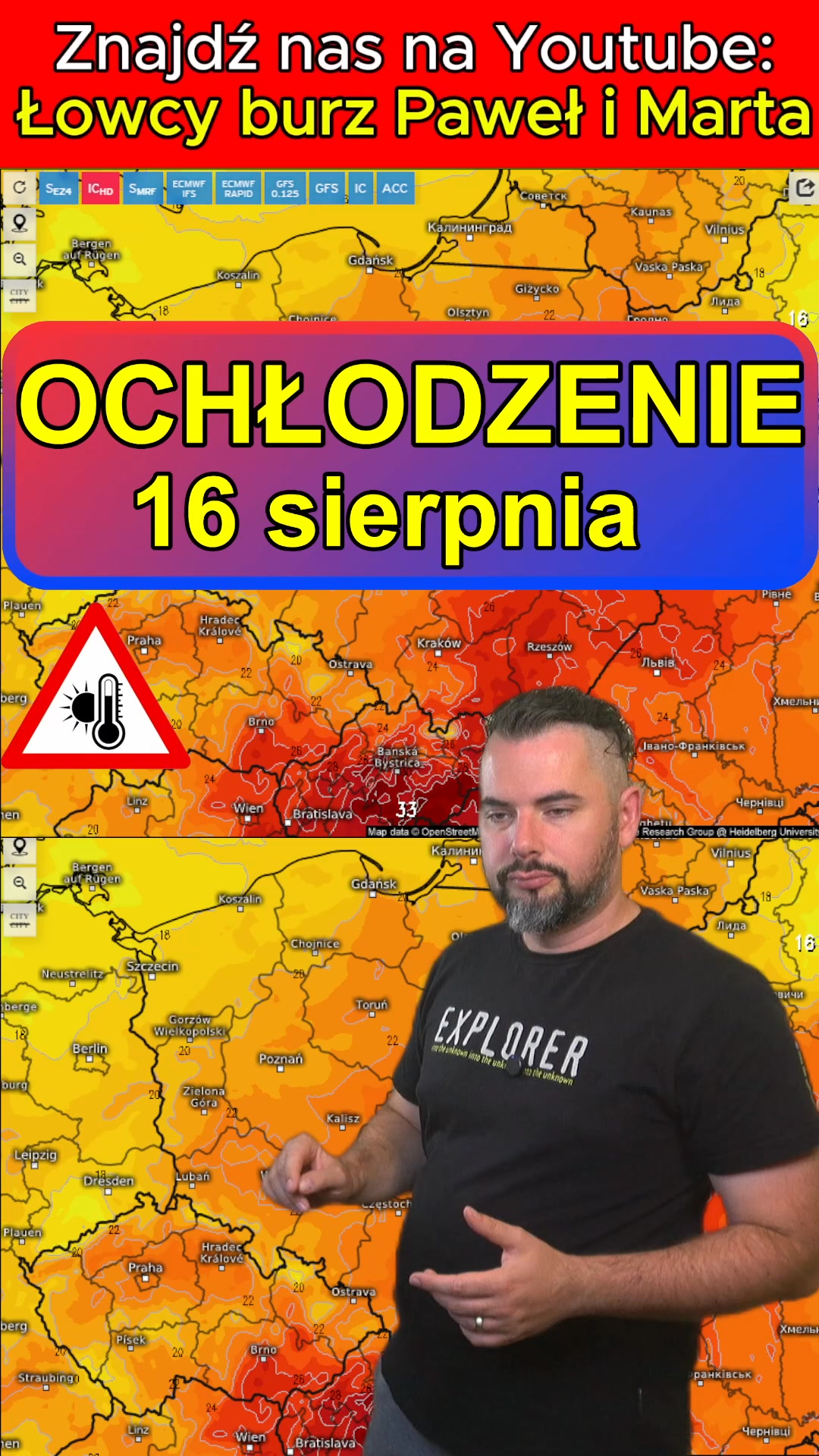 Ochłodzenie w weekend. #pogoda #polska #prognoza | Łowcy Burz Paweł i ...