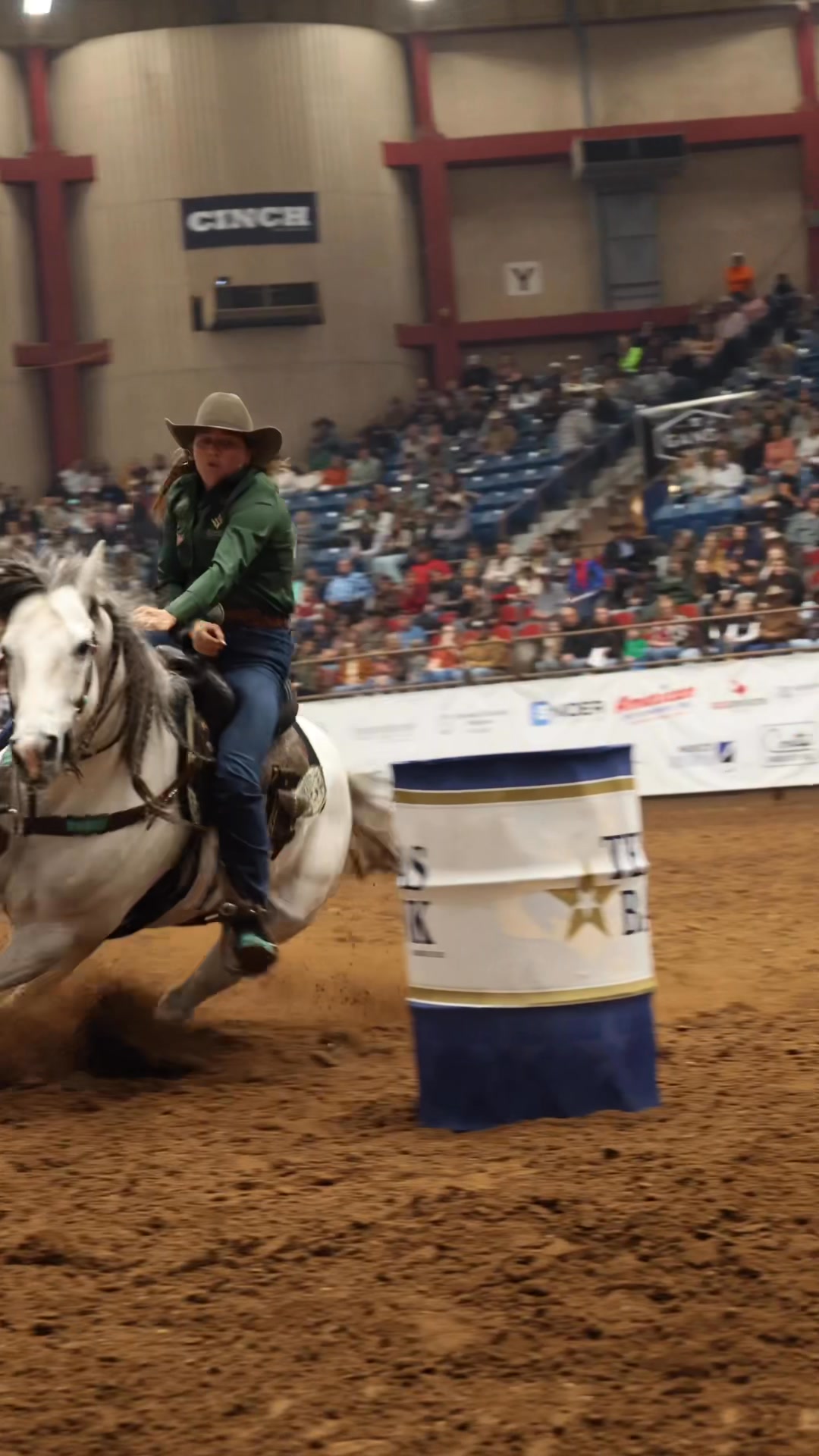 Fiftyshadesgray and I ran San Angelo Stock Show and Rodeo last week!💙 ...