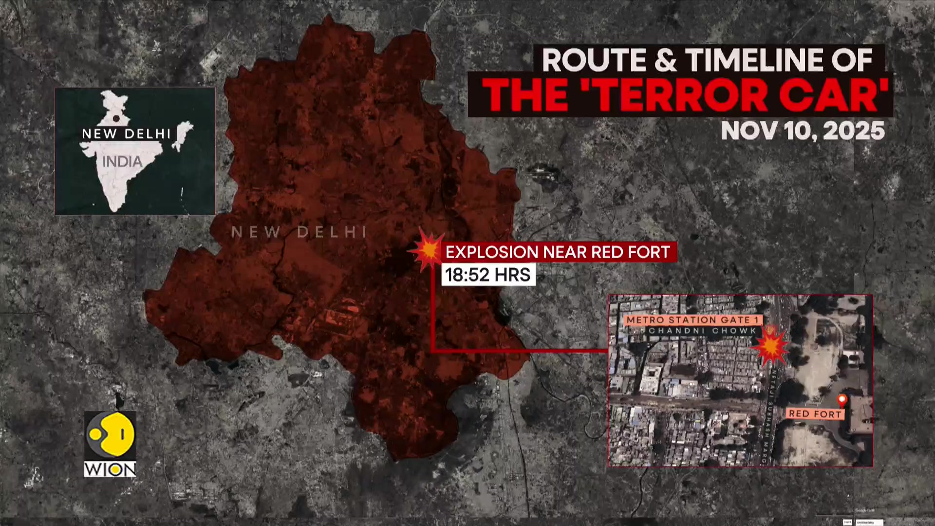 Probe reveals trail of i20 car on the day of the #RedFort blast. At ...