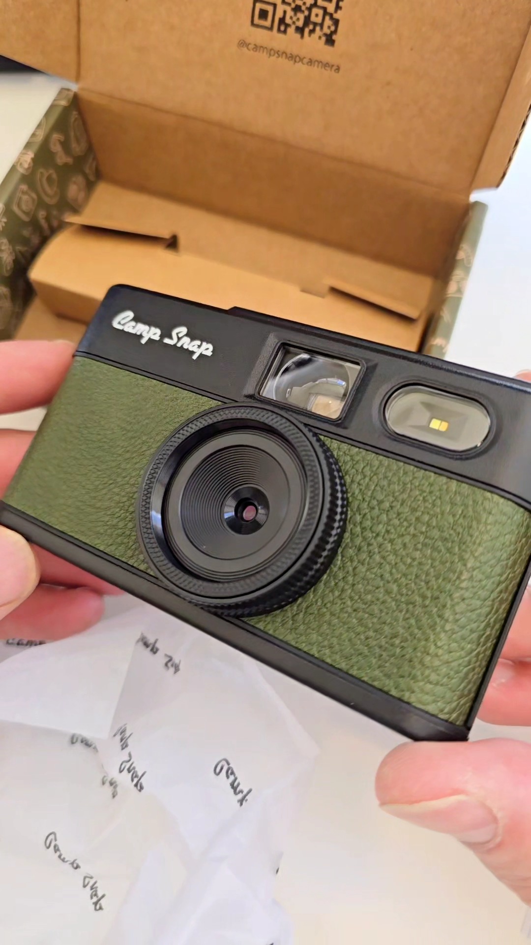 Unboxing the new Camp Snap 2 in Forest Green! Digital camera with