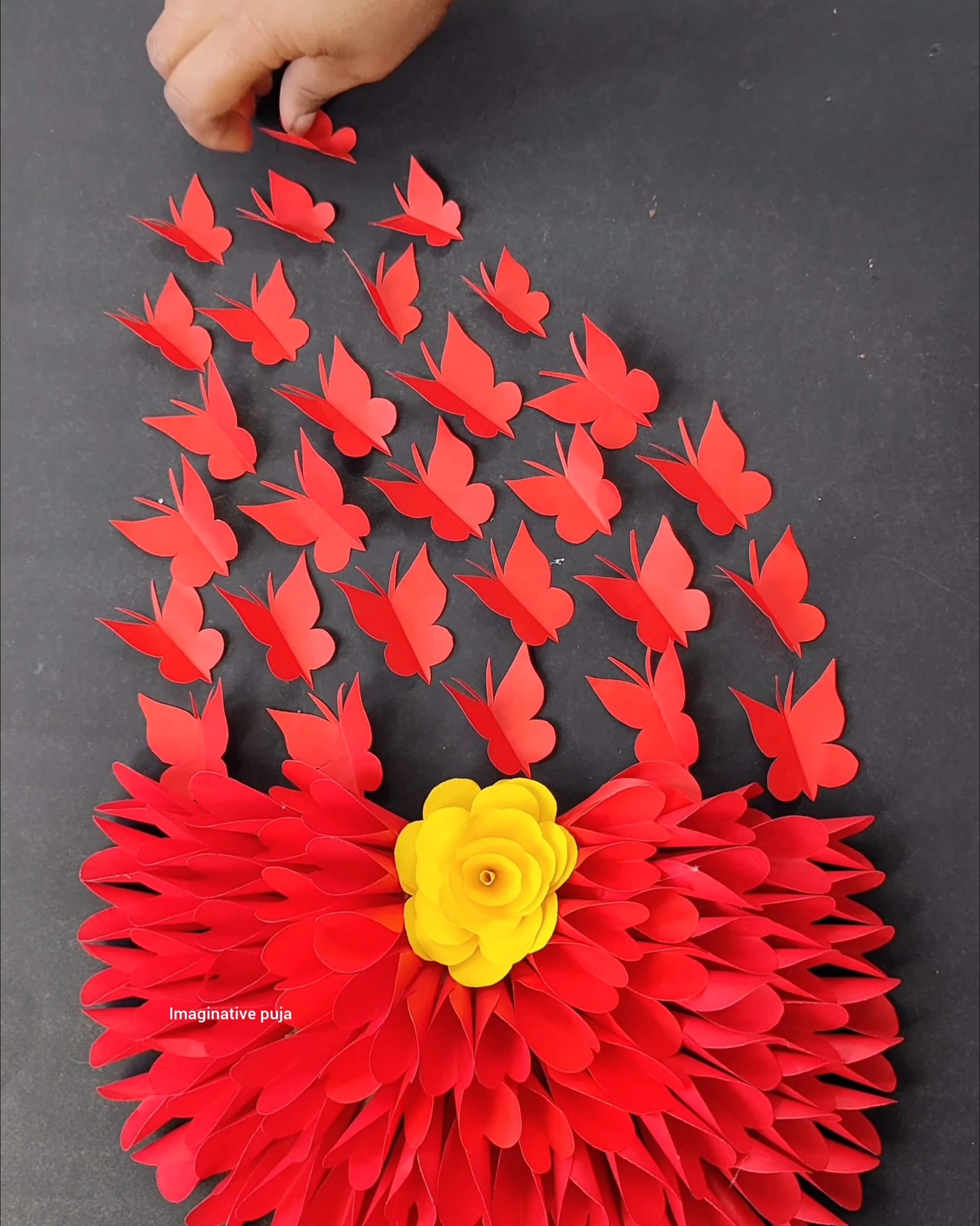Beautiful Wall Hanging Ideas Using Paper 💫 #beautiful #virals # ...
