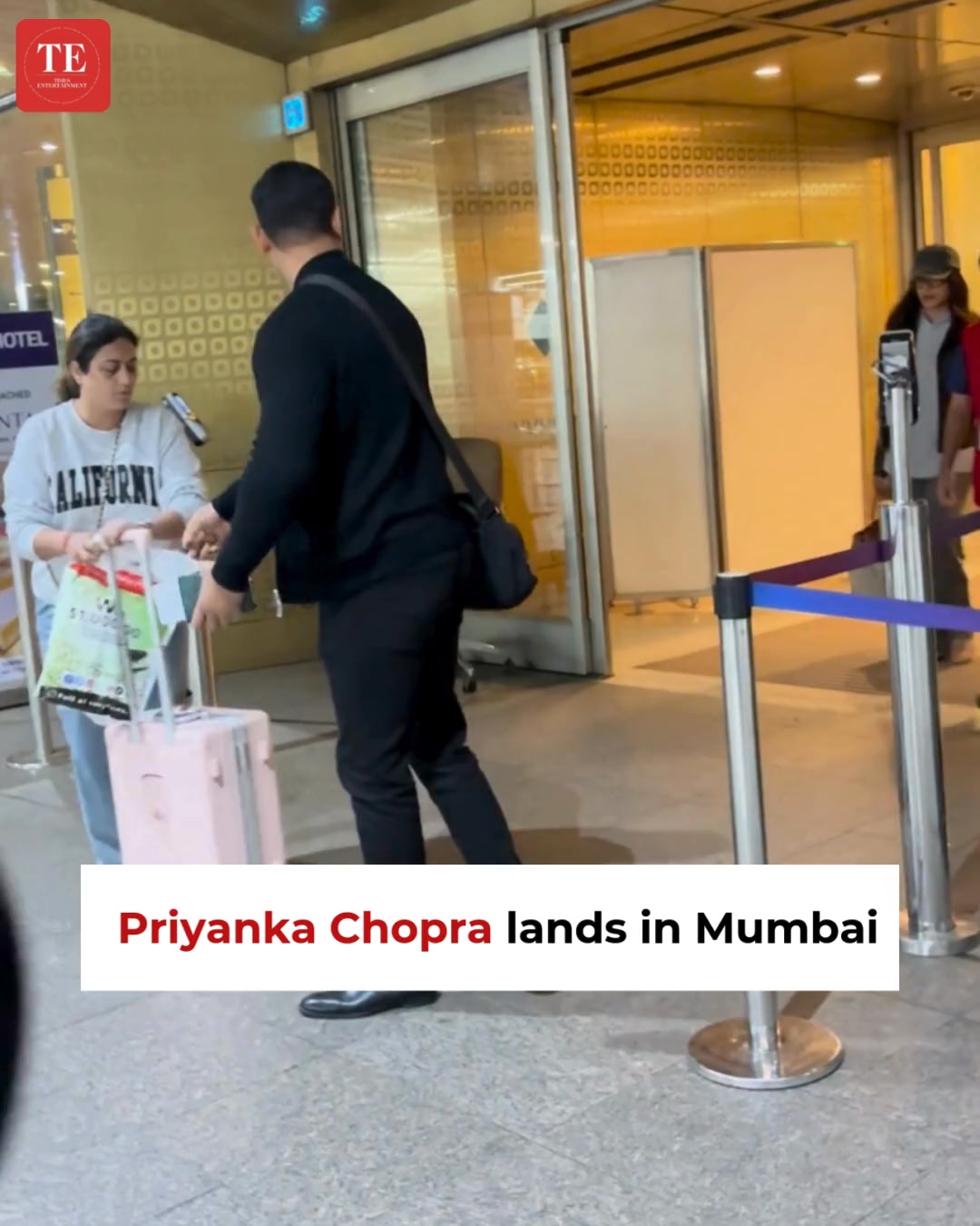 #PriyankaChopra is back in #Mumbai and has got all her fans excited ...