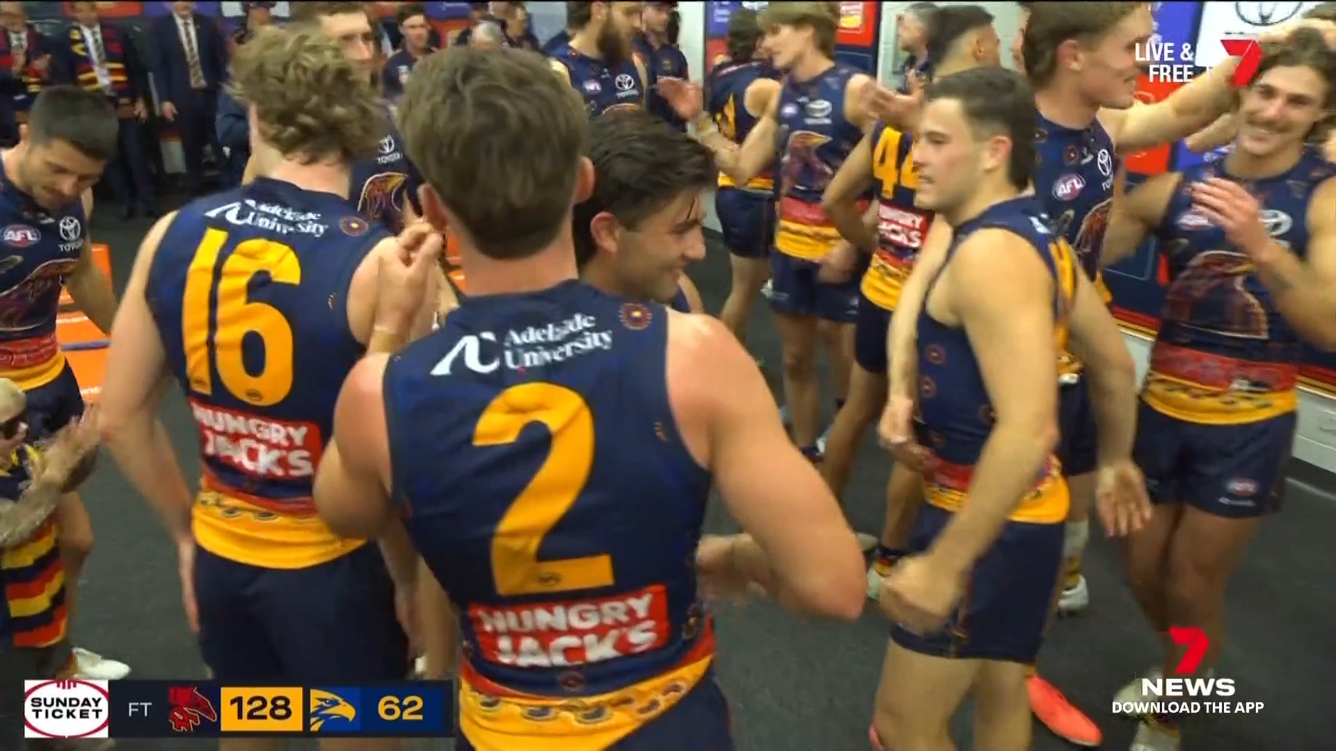Five goals to Crows young gun Josh Rachele has led Adelaide back inside ...