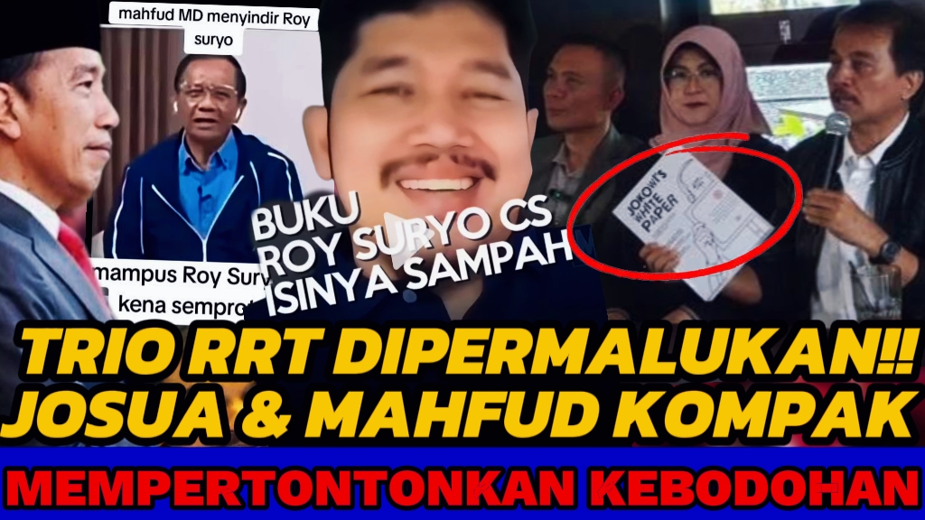 ROY CS MEMPERTONTONKAN KEBODOHAN SENDIRI, JOSUA DAN MAHFUD KOMPAK HAJAR ...
