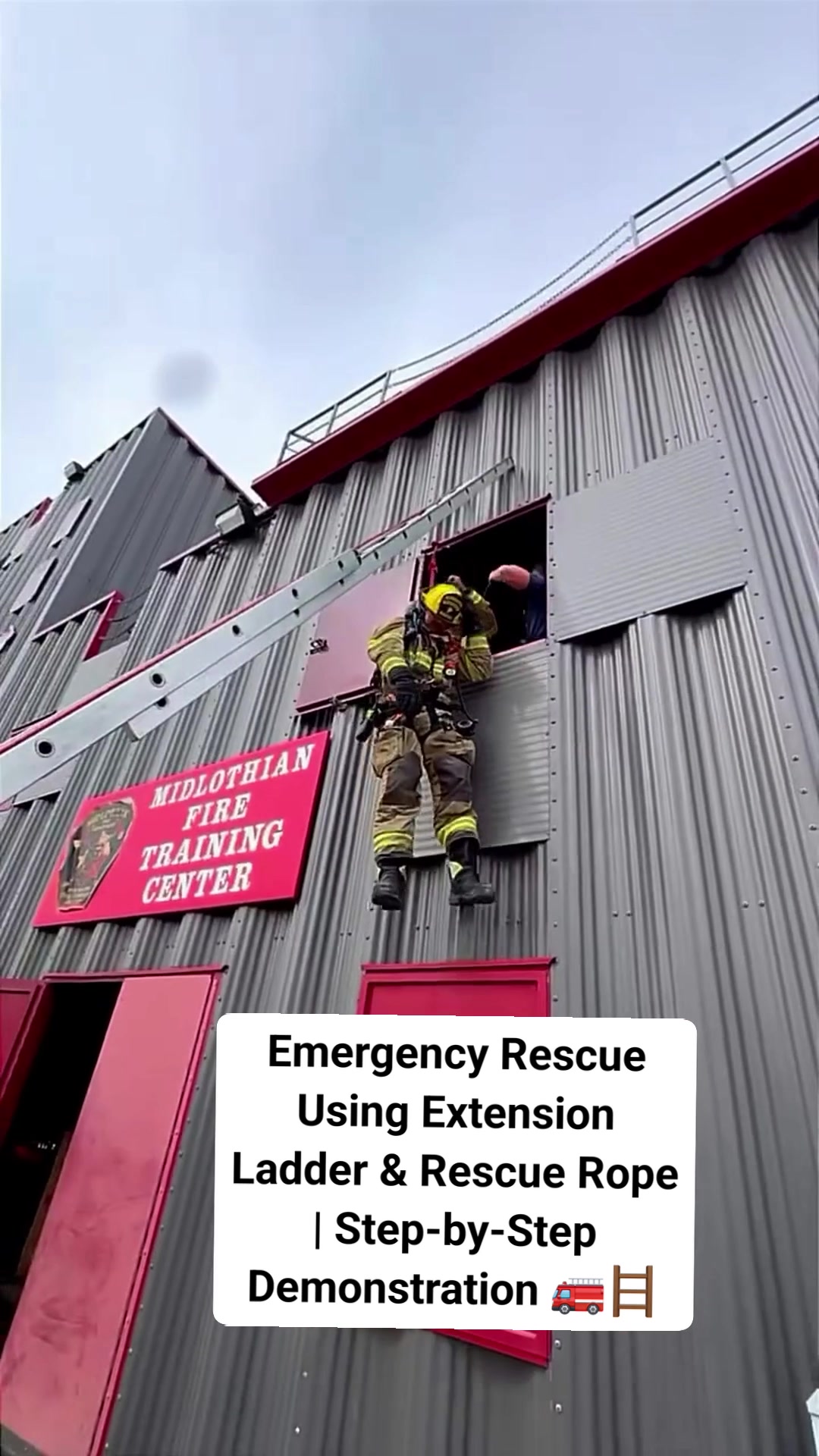 Emergency Rescue Using Extension Ladder & Rescue Rope | Step-by-Step ...