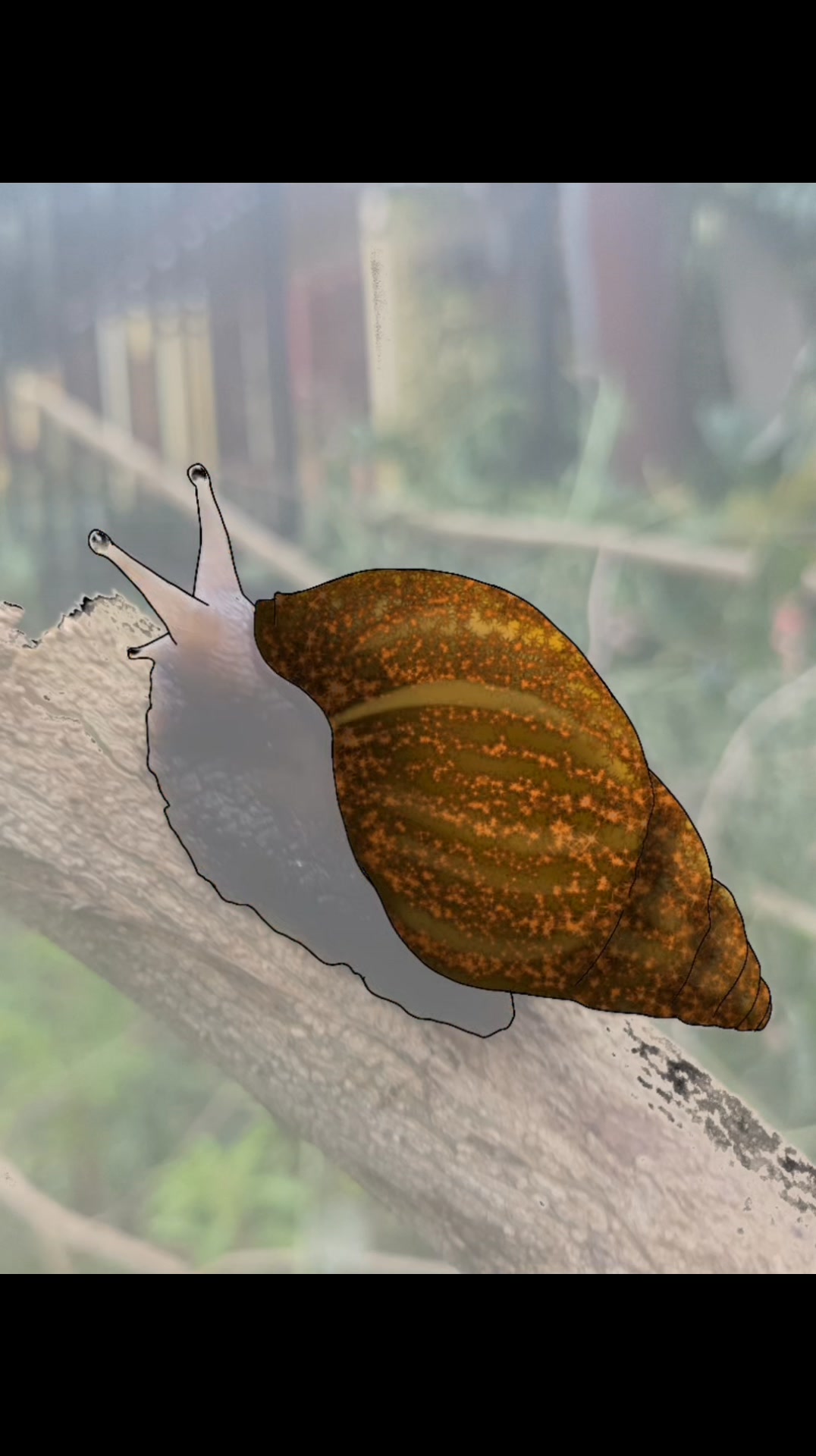 Drawing a snail using random brushes. Well, who cares.. it's still a ...