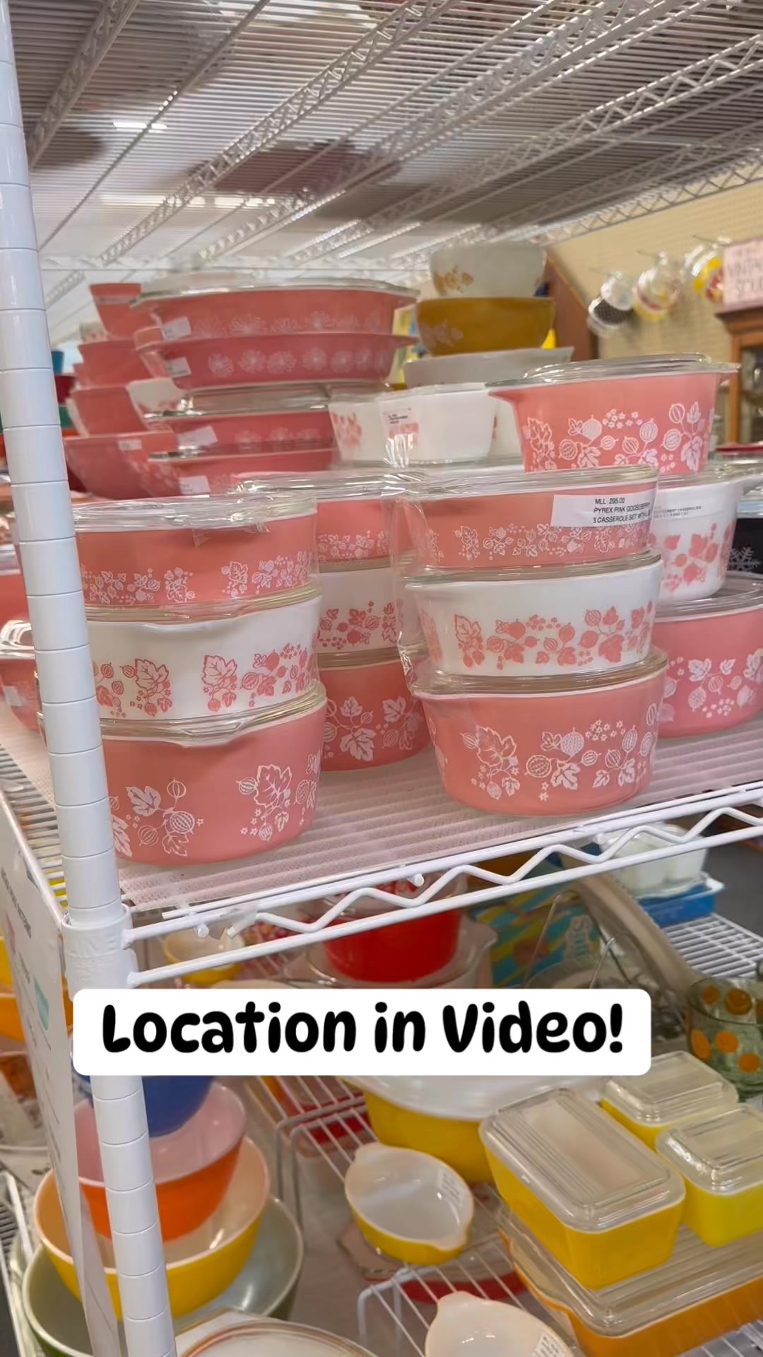Amazing Pyrex collection! Watch video to see where store is located ️ ...