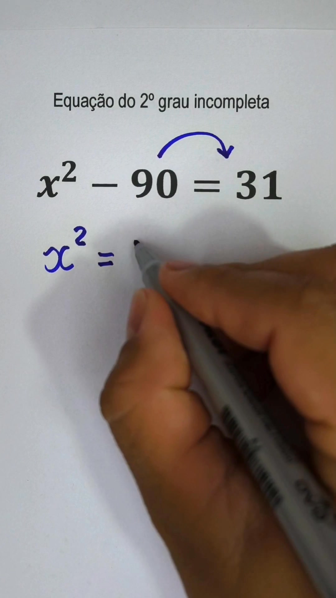 Equação do 2° grau - incompleta #matematica #matematicabasica #estudar ...