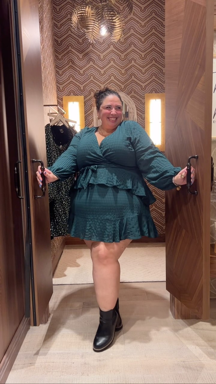 arula green dress First Time Trying Arula's Plus-Size Clothing 🍂 nav-49
