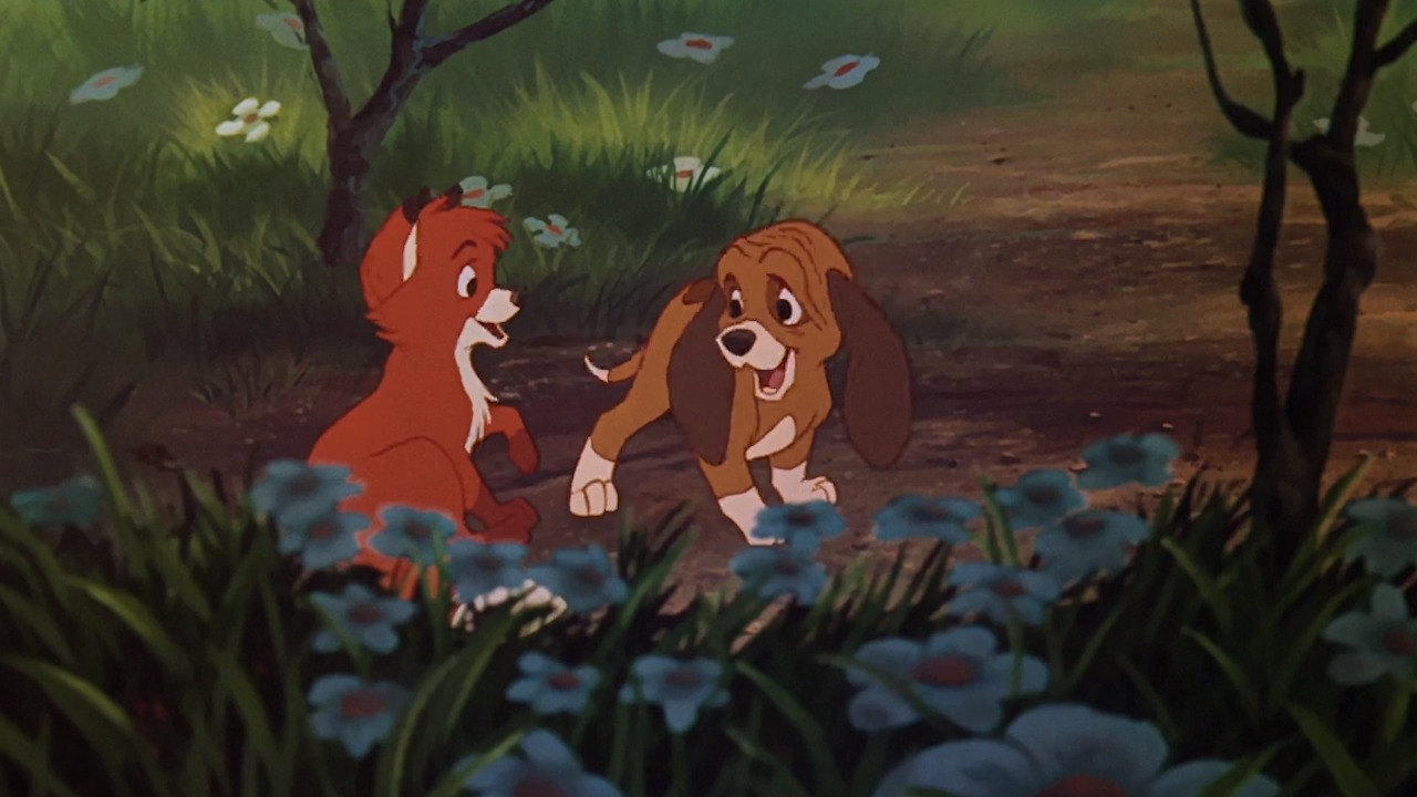 Friends forever. Happy 40th Anniversary to The Fox and the Hound! 🦊🐶