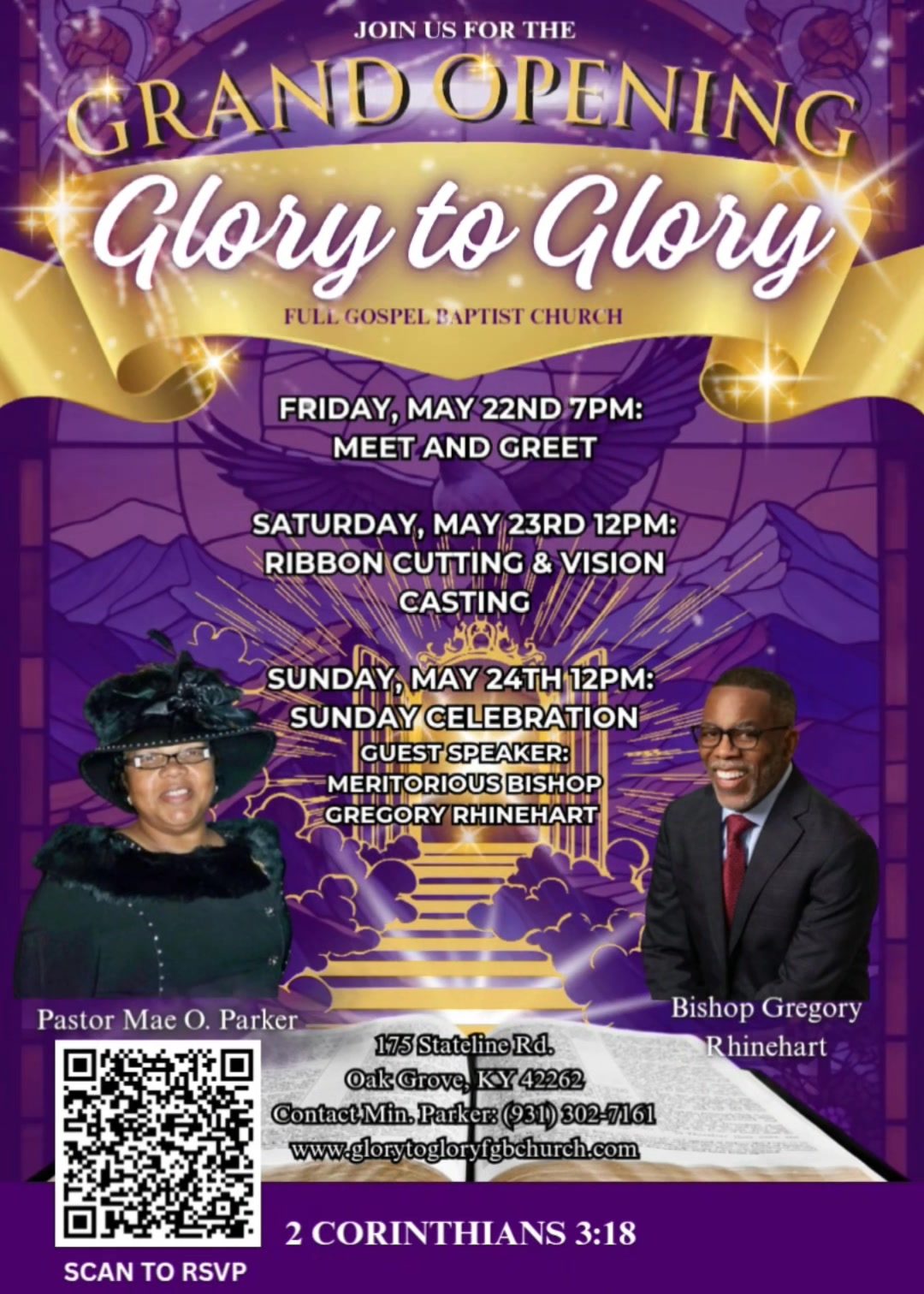 Glory to Glory Full Gospel Baptist Church | Oak Grove KY