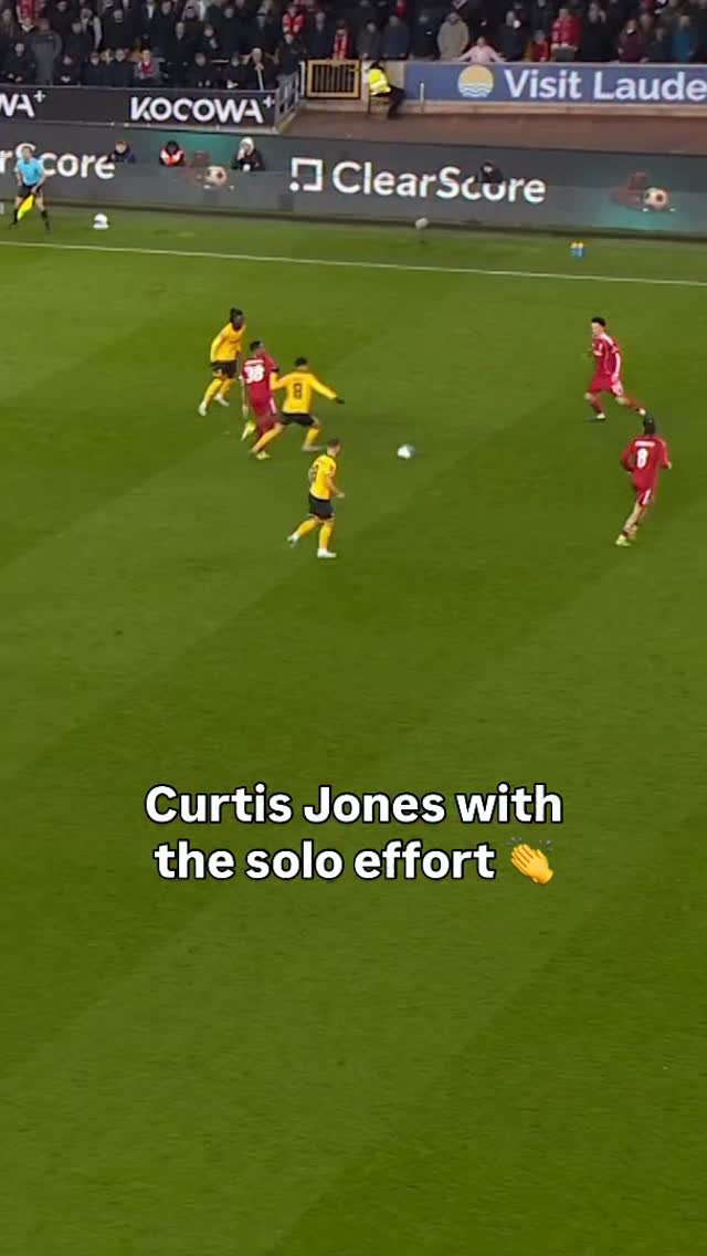 Curtis Jones makes it three for Liverpool 😮‍💨 | The Emirates FA Cup