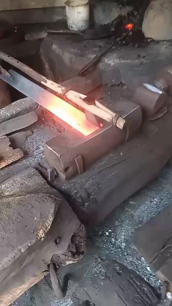 the process of distributing iron farming tools #blacksmithtraditional # ...