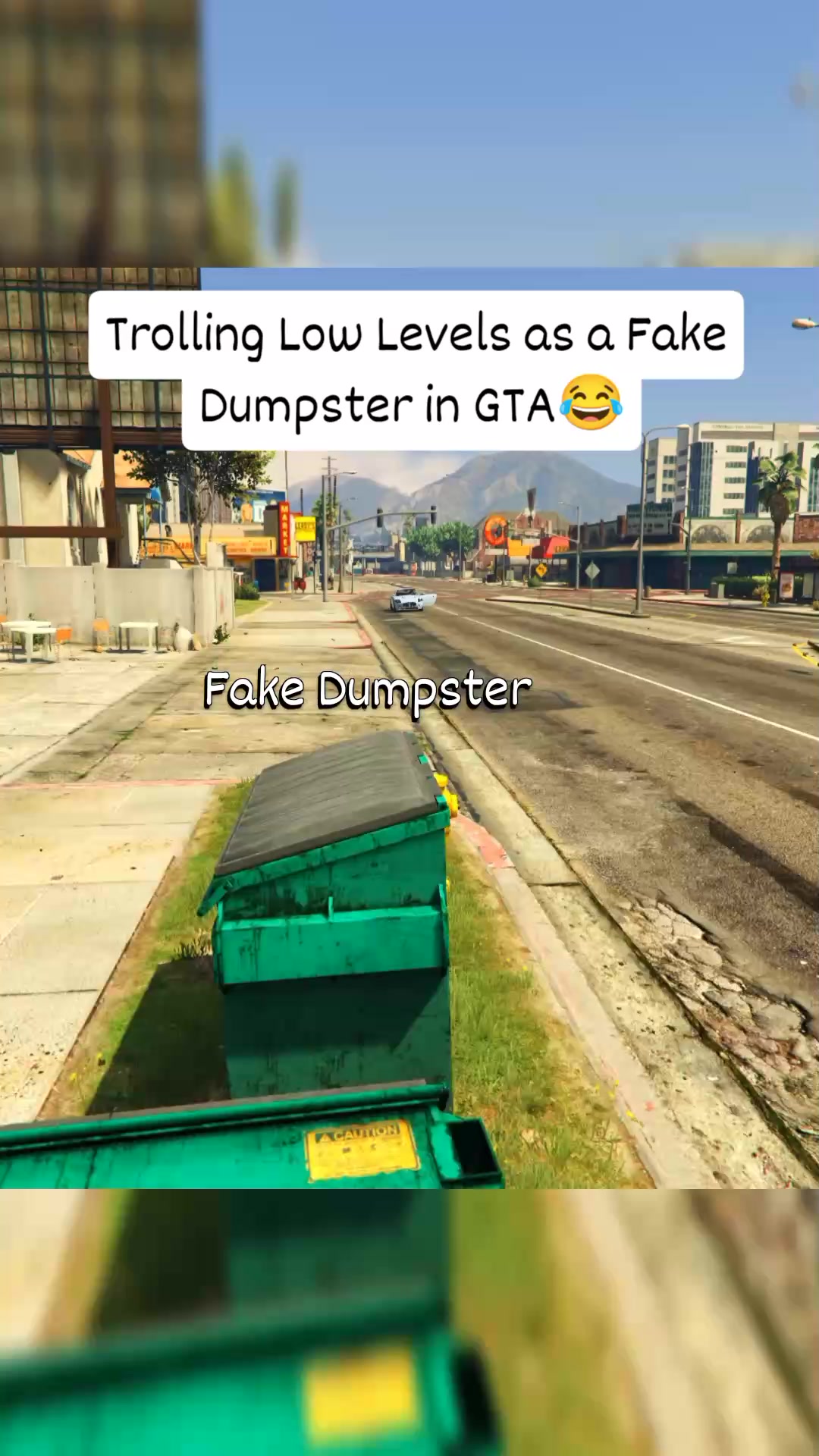 Trolling Low Levels as a Fake Dumpster in GTA V 🤣 #gtaviral #gtaonline ...