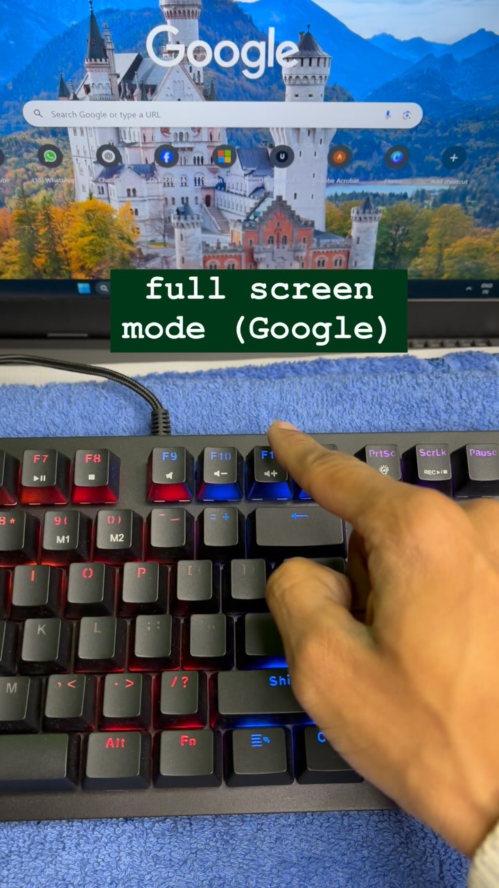 Computer 🖥️ shortcut key for Full Screen Mode #réel #reels #direction # ...