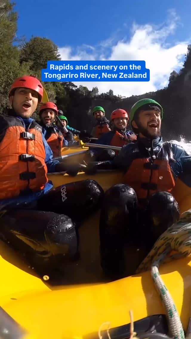 White water rafting on the Tongariro River delivers fast rapids, calm ...