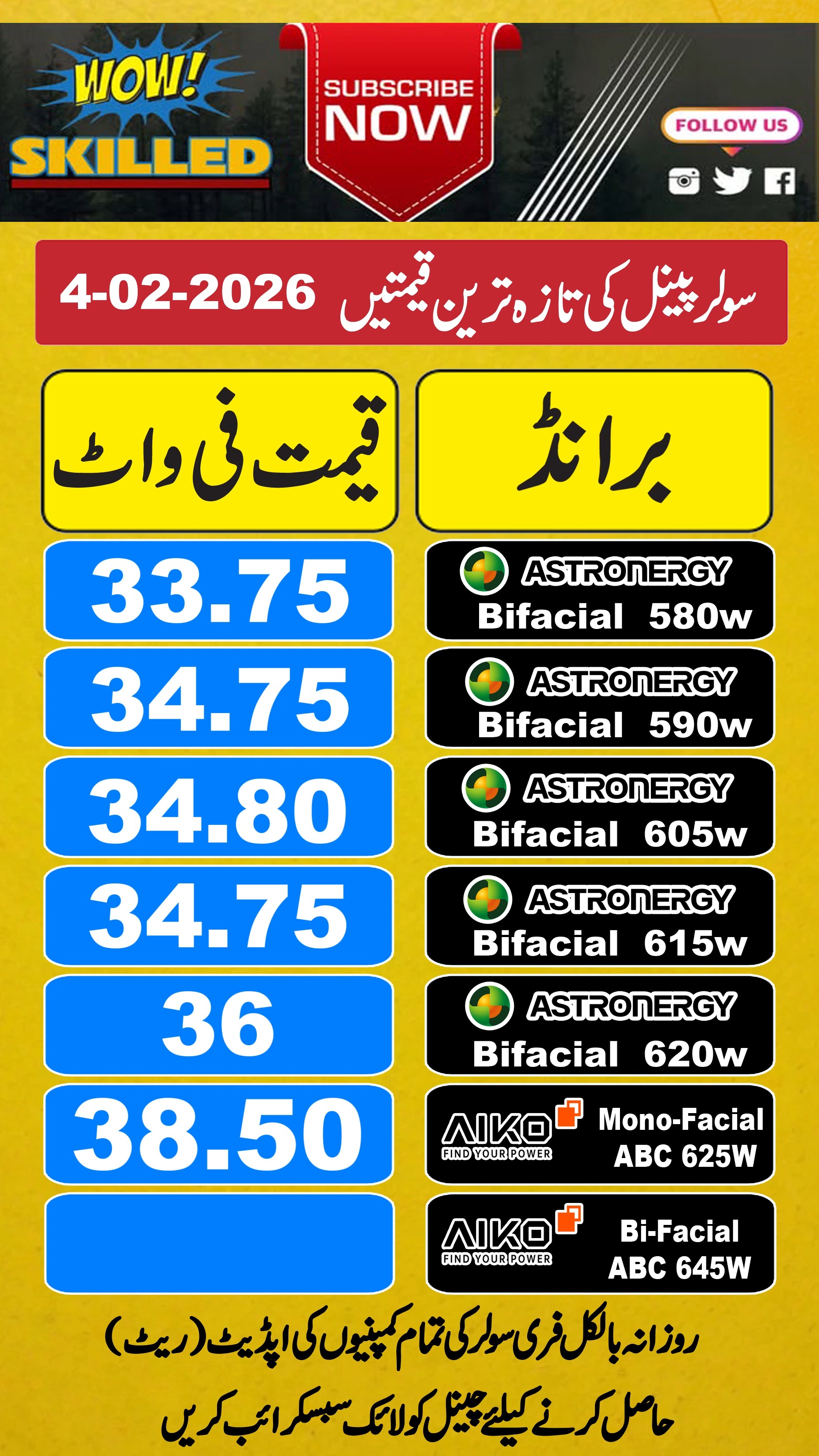 Solar Panel Price in Pakistan , Solar Panels Prices 04-02- 2026,Today ...