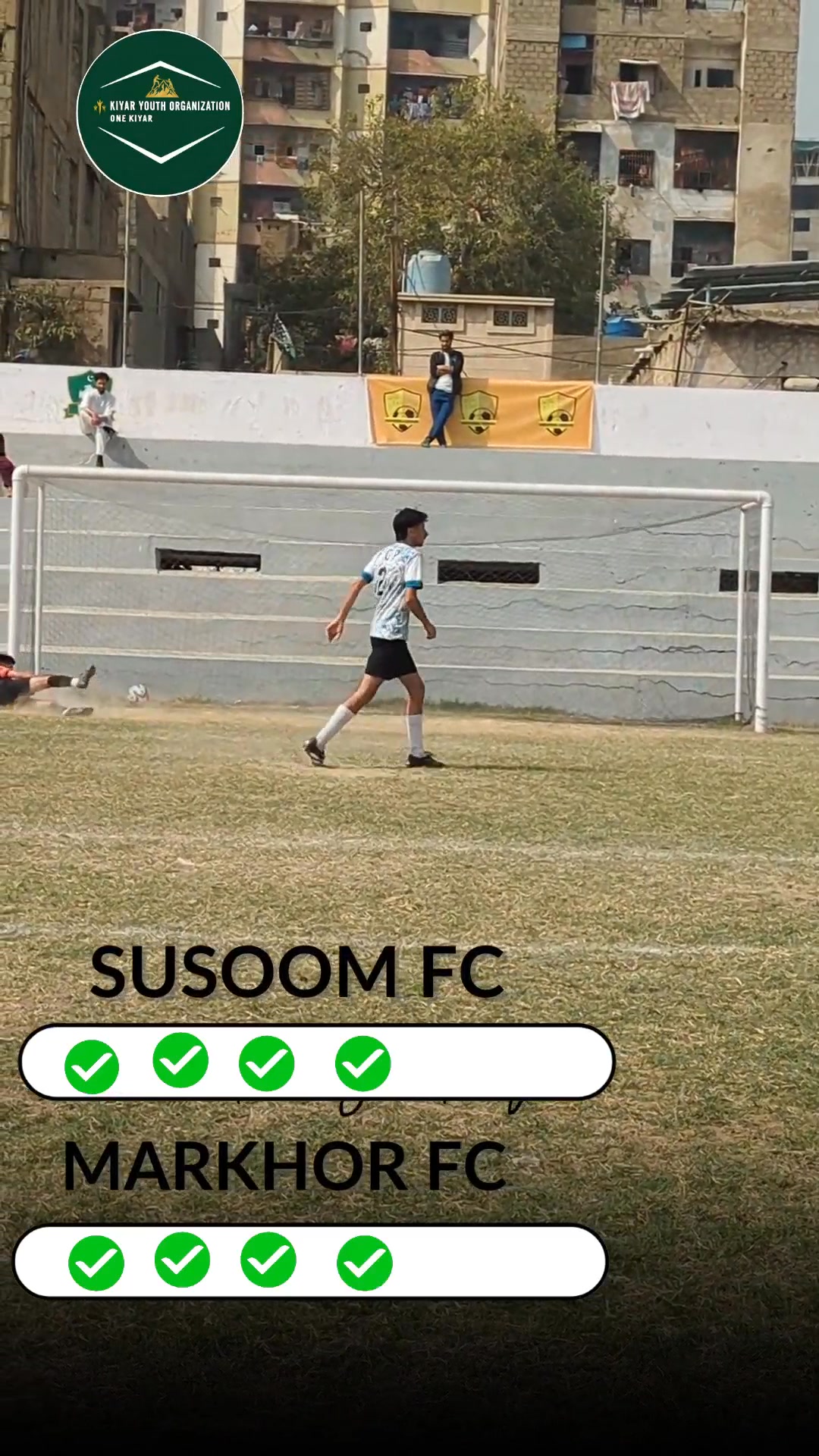 Today’s KYDO Tournament match between **Susoom FC** and **Markhor FC ...