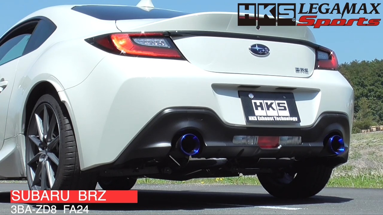 HKS Legamax Sports Catback Exhaust w/ Burnt Tips Subaru BRZ 