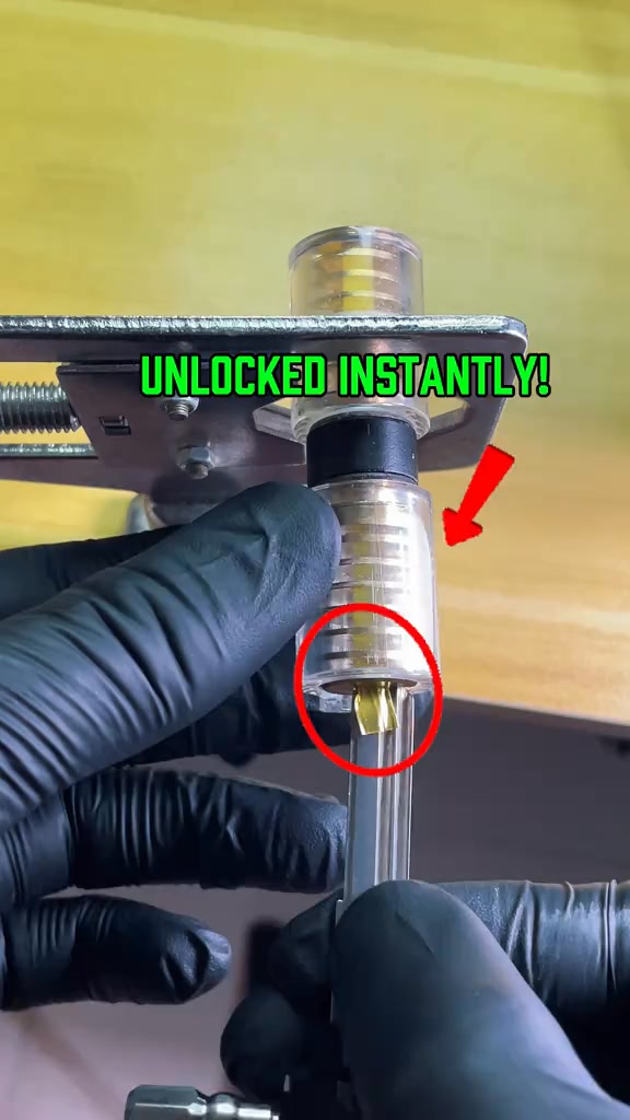 🔐9-in-1 Tubular Lock Pick Set! ⚙️Fits most tubular locks, sharpens ...