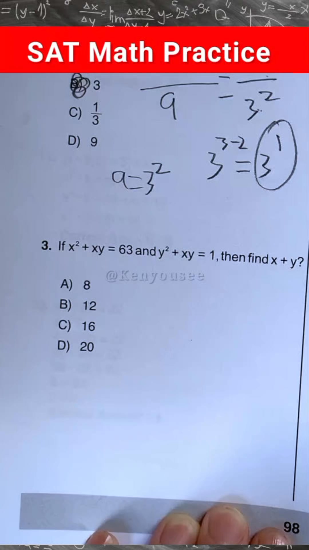 Easy peasy Your SAT/ACT Math Tutor ‼️ Looking for Math problems and ...