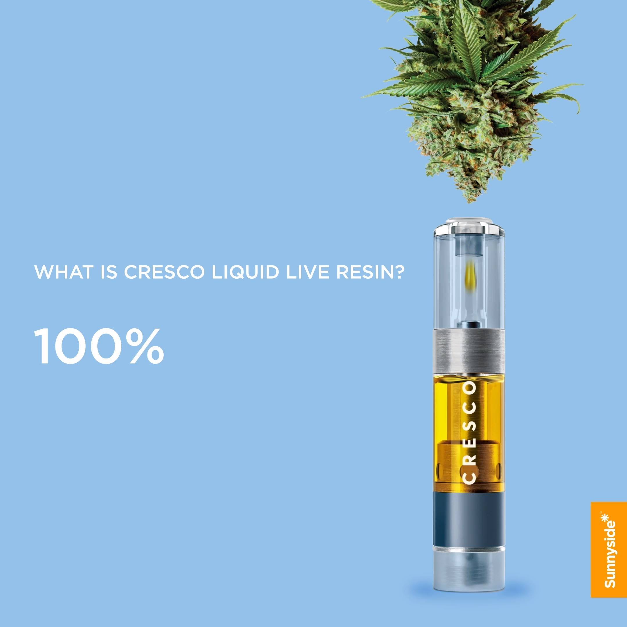 how to use cresco disposable vape Liquid Live Resin by Cannabis is a concentrate that squeezes all the richness of the plant into a convenient, portable cartridge. Full spectrum of effects, 100% pure cannabis. Learn more about Flavour:Hubble Bubbla Compliant Prefilled Kits 1X10 Featured Best Blue Razz Vapes