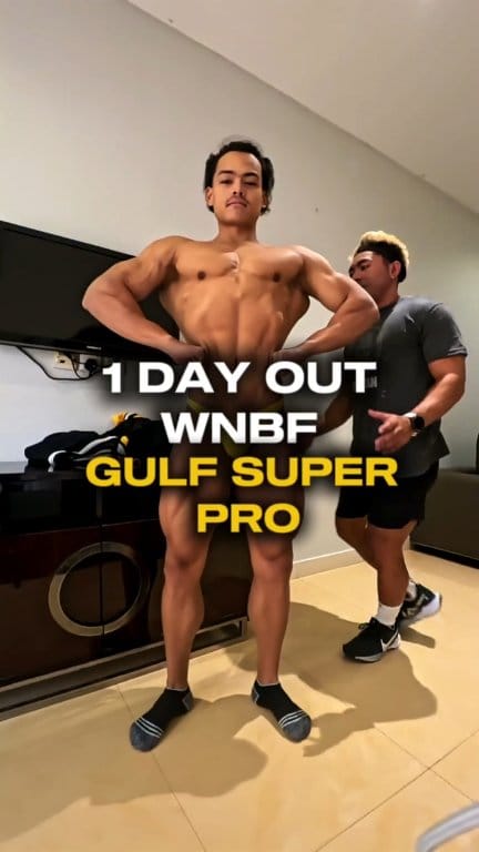 1 DAY OUT GULF SUPER PRO - WNBF ‼️ Final Posing practice before carb up ...