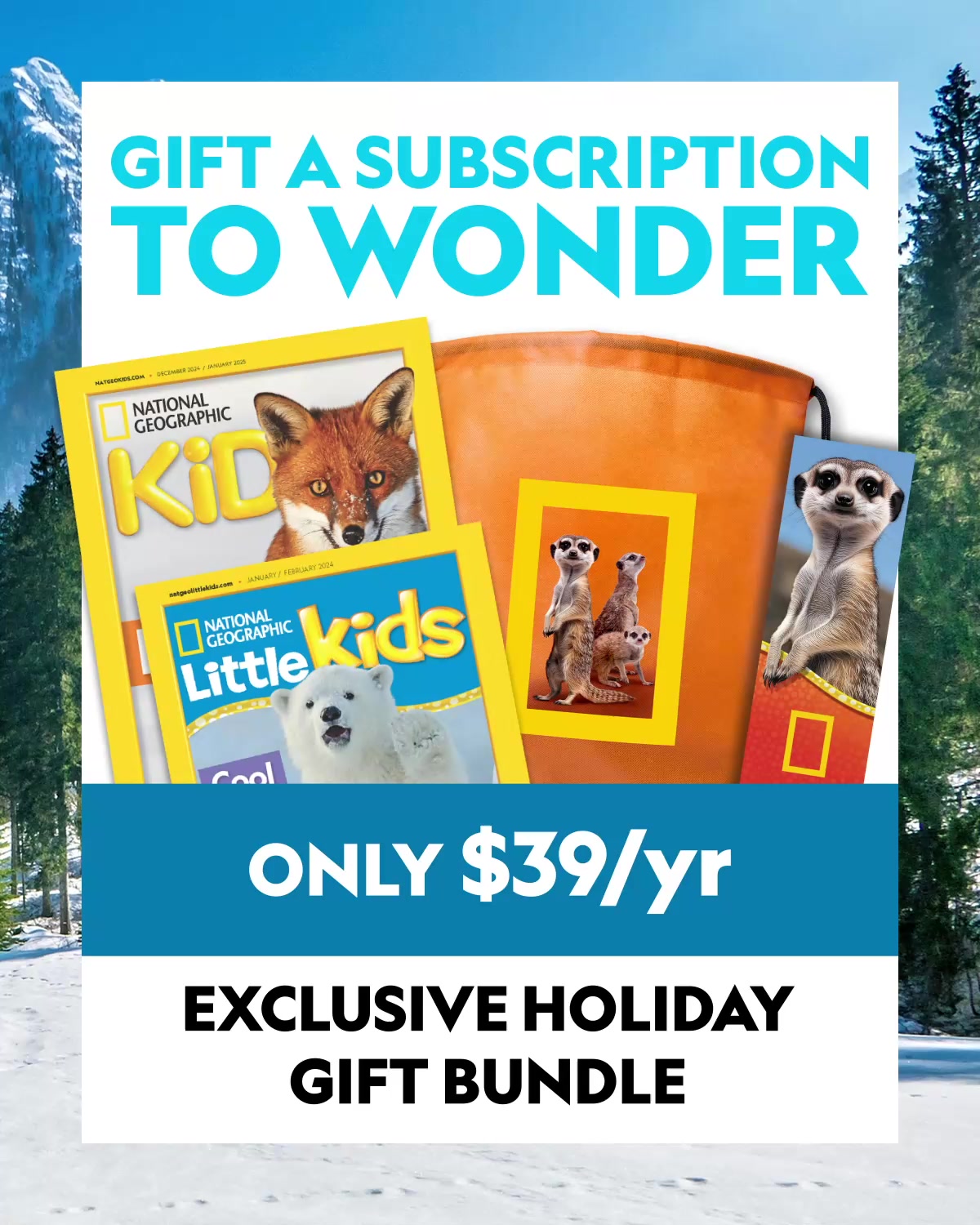 A whole year of wonder starts here! Subscribe to Nat Geo Kids and