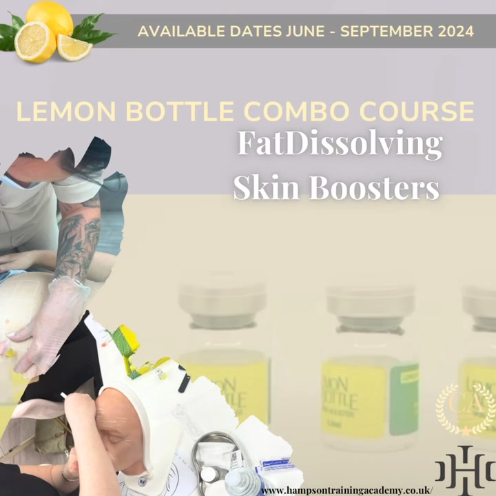 lemon bottle fat dissolving course Slim Your Clients Down With Our Combo Deal!🍋, For just £500 you can learn not 1 but 2 Lemon Bottle courses!, This combo deal includes as well as Skin Booster treatments., flyers Type:Turmeric Curcumin The 7 Best Glutathione