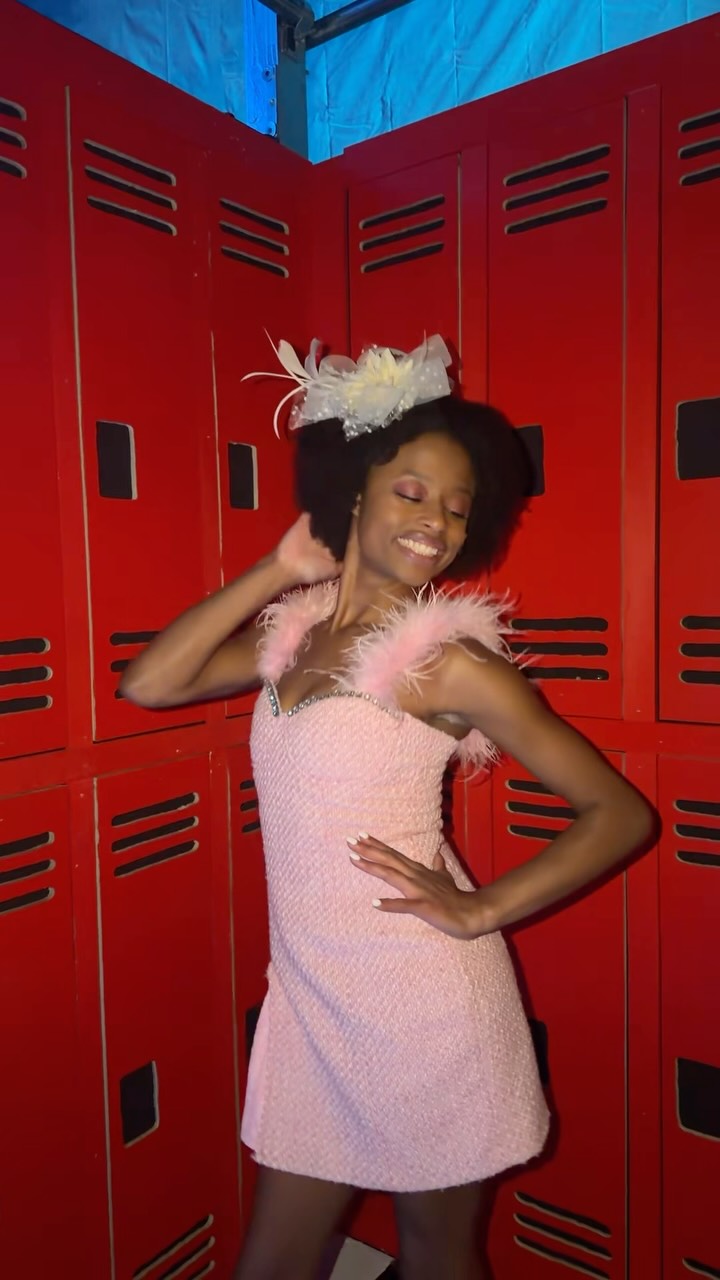 Jada Jay as Marty in Grease the Musical: Sold Out Pink Lady Costume