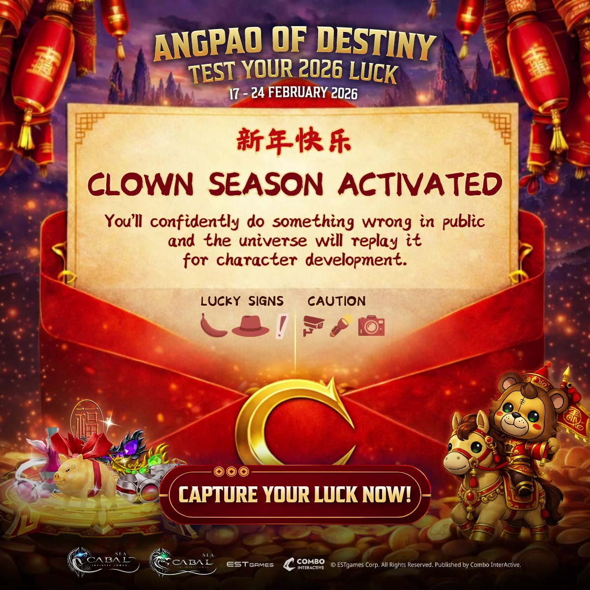🐎 Happy Chinese New Year 2026, Cabalistas! 🐎 Wonder what kind of luck ...