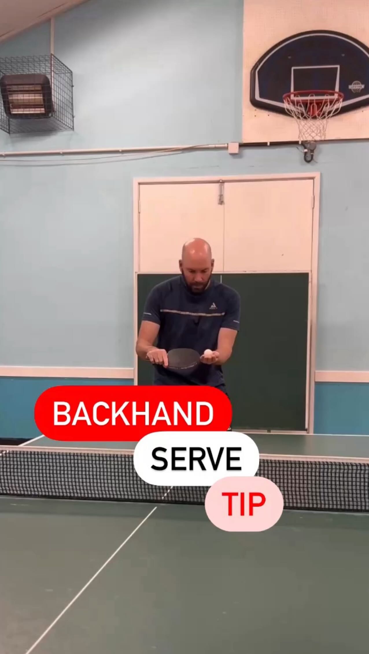 Backhand serve tip. Give it a try… #Backhand #Topspin #Backspin #Tip # ...