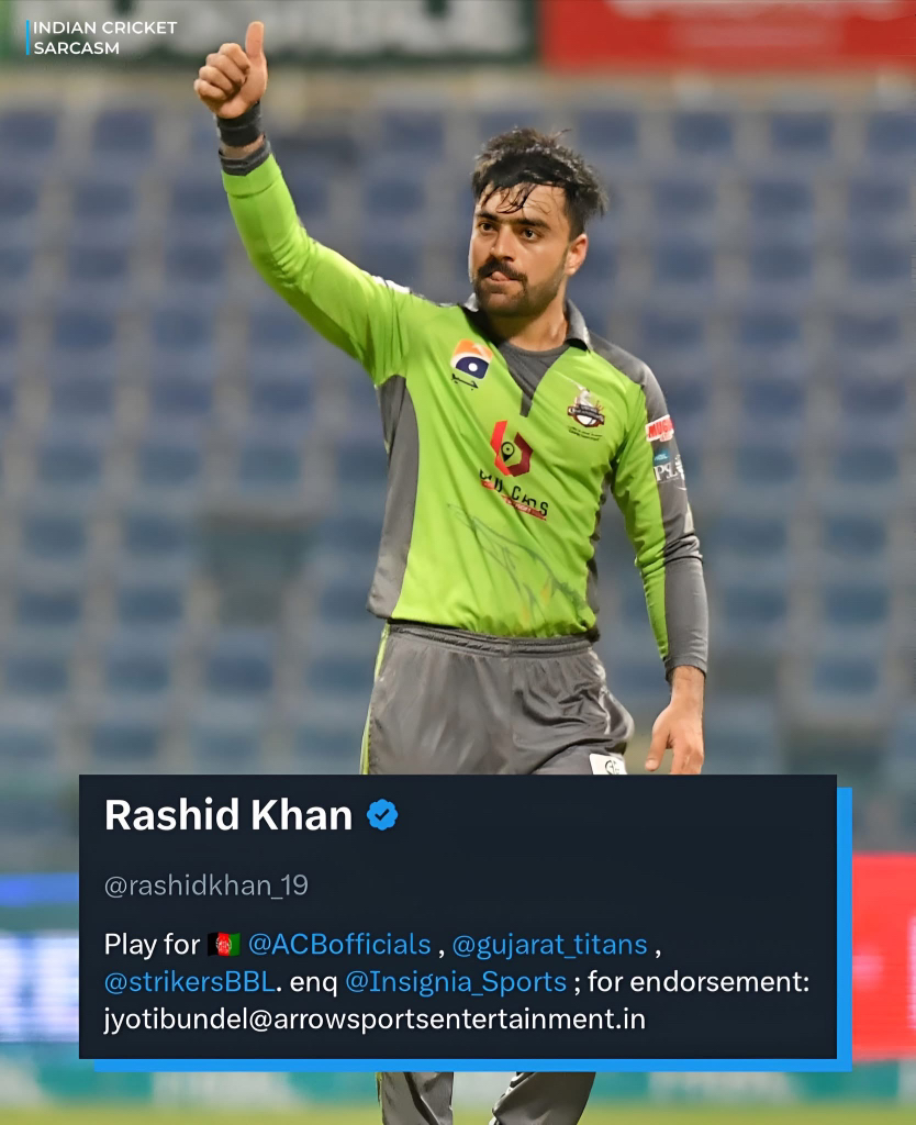 🚨 Rashid Khan removes 'Lahore Qalandars' from his twitter/X bio! # ...