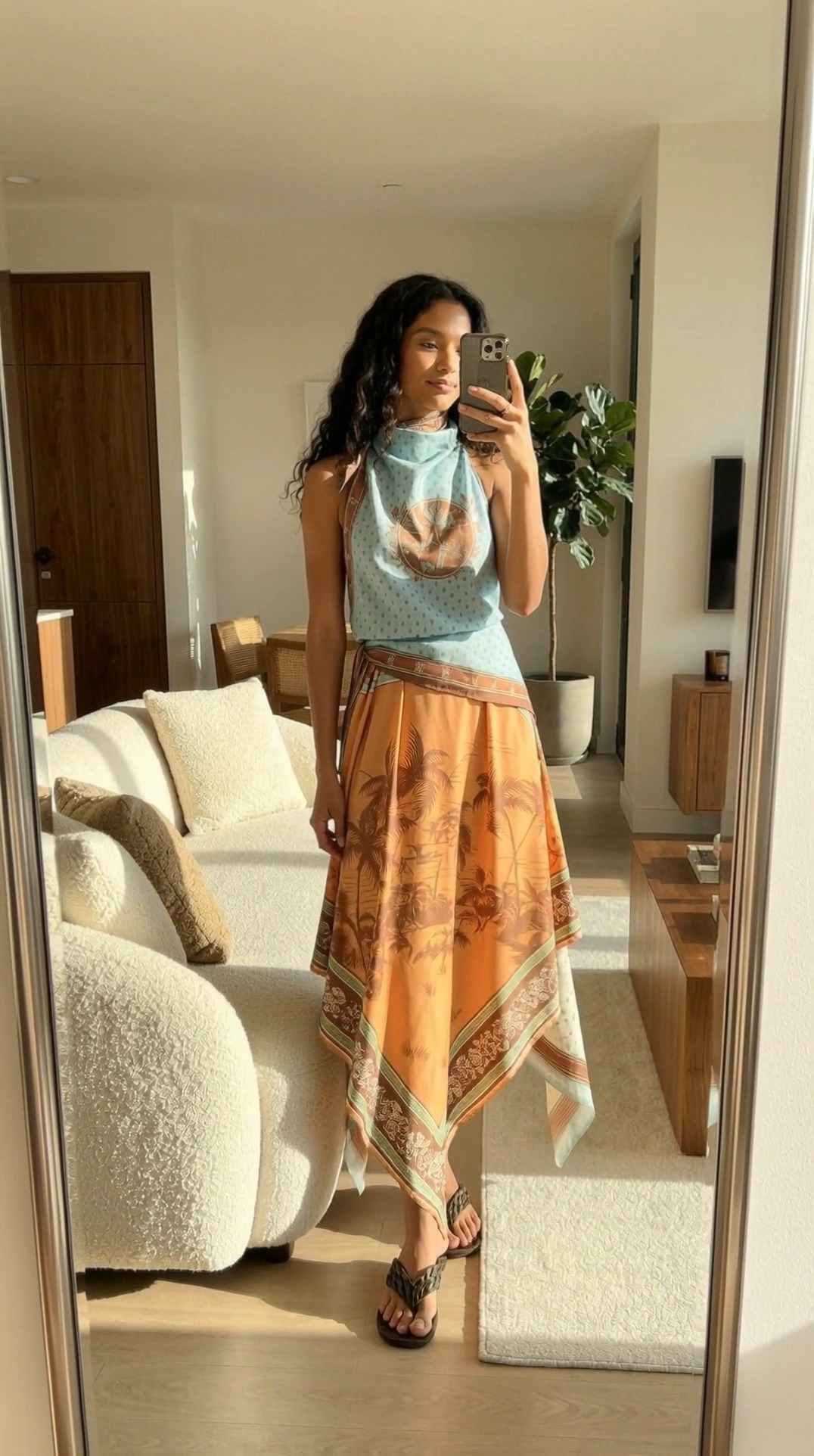 alemais holiday go to dress Living my dreams thanks LUXAMORE ☁️✨ There’s something about the Alberta Scarf Midi that just makes home feel like a holiday., #alemais #silkdress #OOTD | LUXAMORE Midi dress