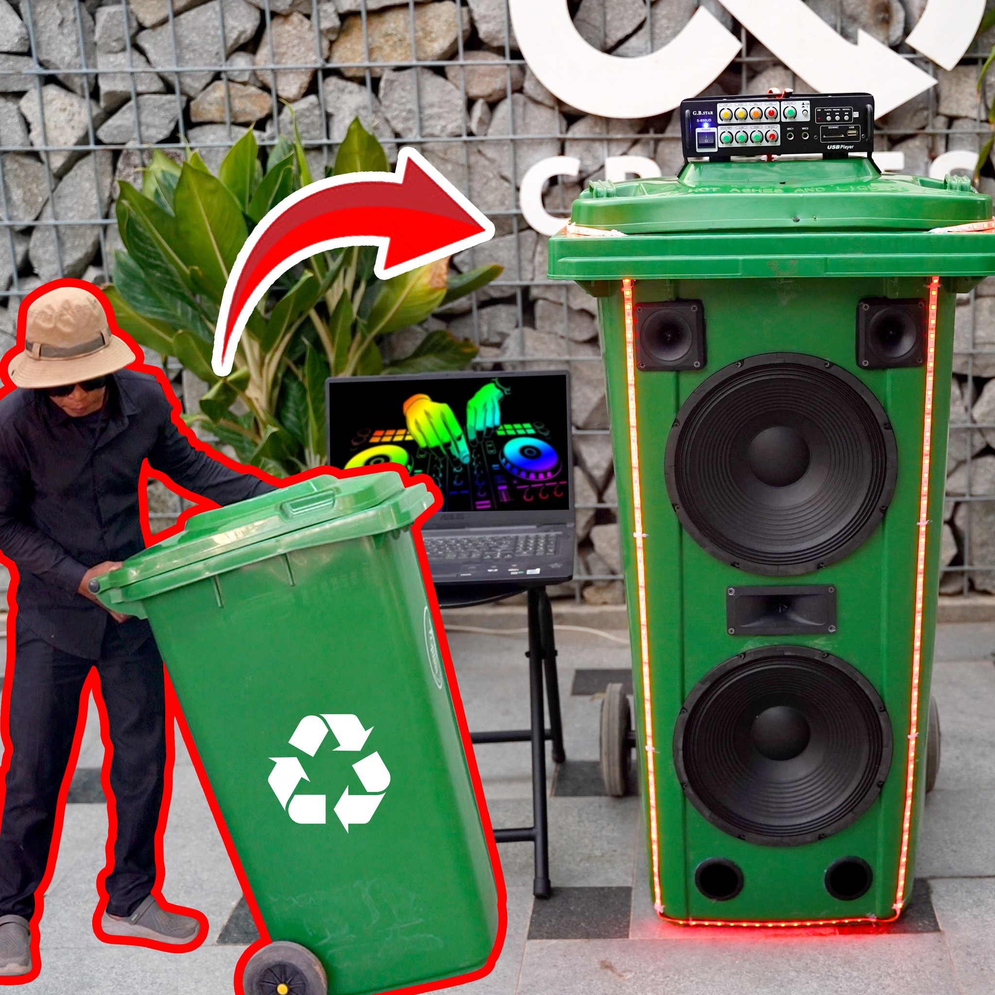 Surprising Recycle DIY, the Trash Bin Bin Actually Made Great Speaker ...