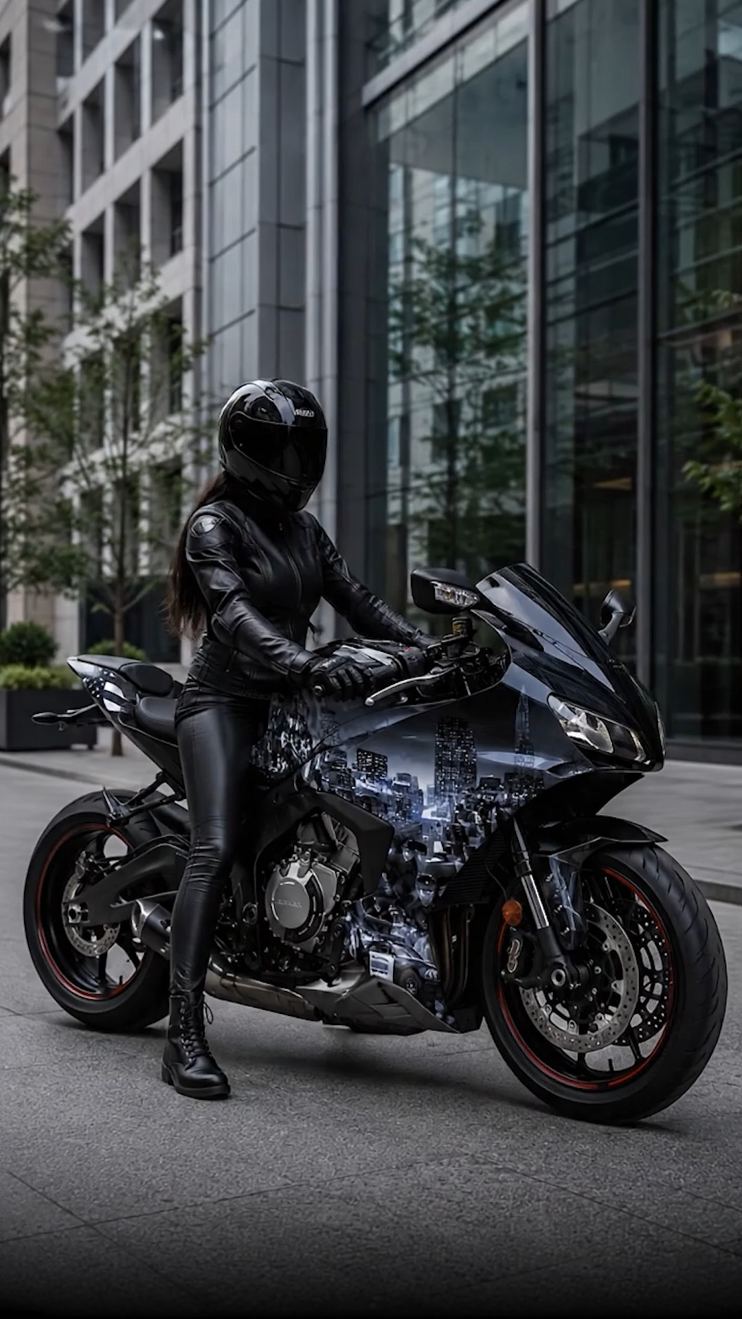 Dark, detailed, and impossible to ignore. 💀 This Kawasaki ZX-10R