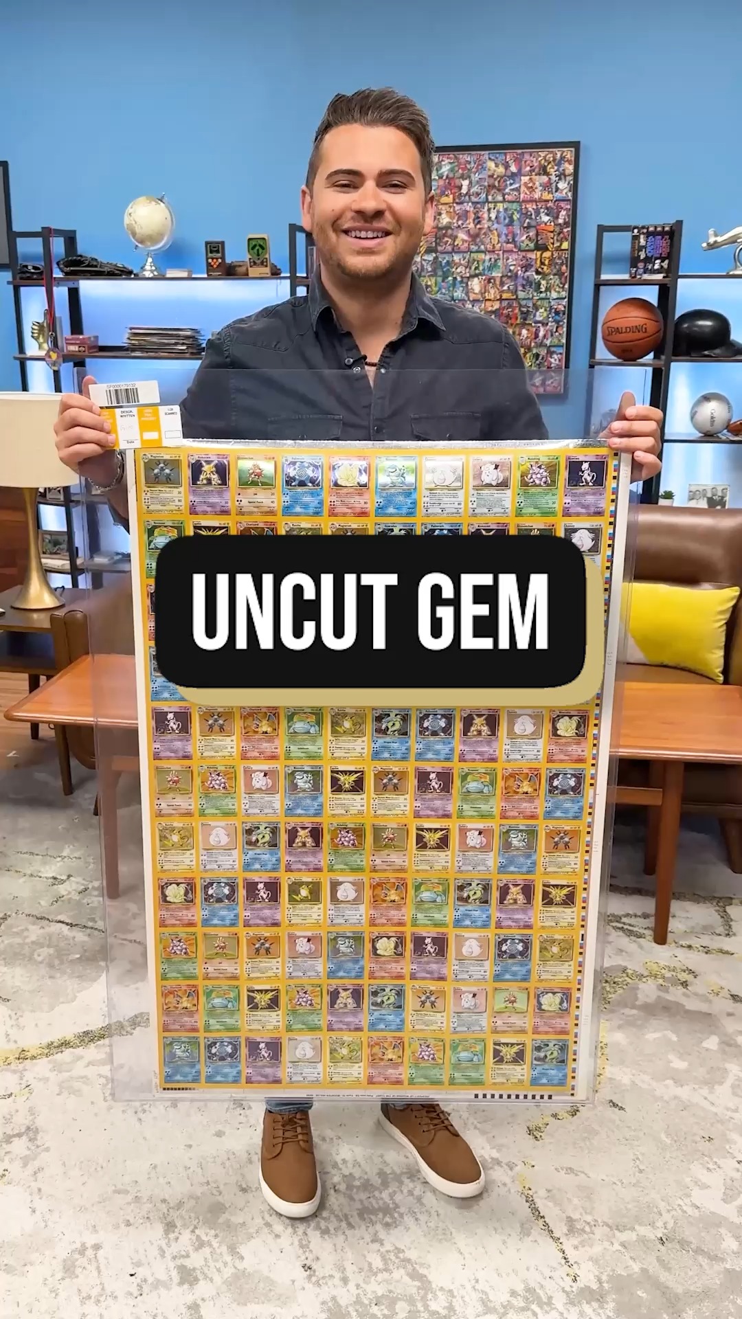 AN UNCUT SHEET OF POKÉMON HISTORY! 😍 Bid on this amazing Pokémon