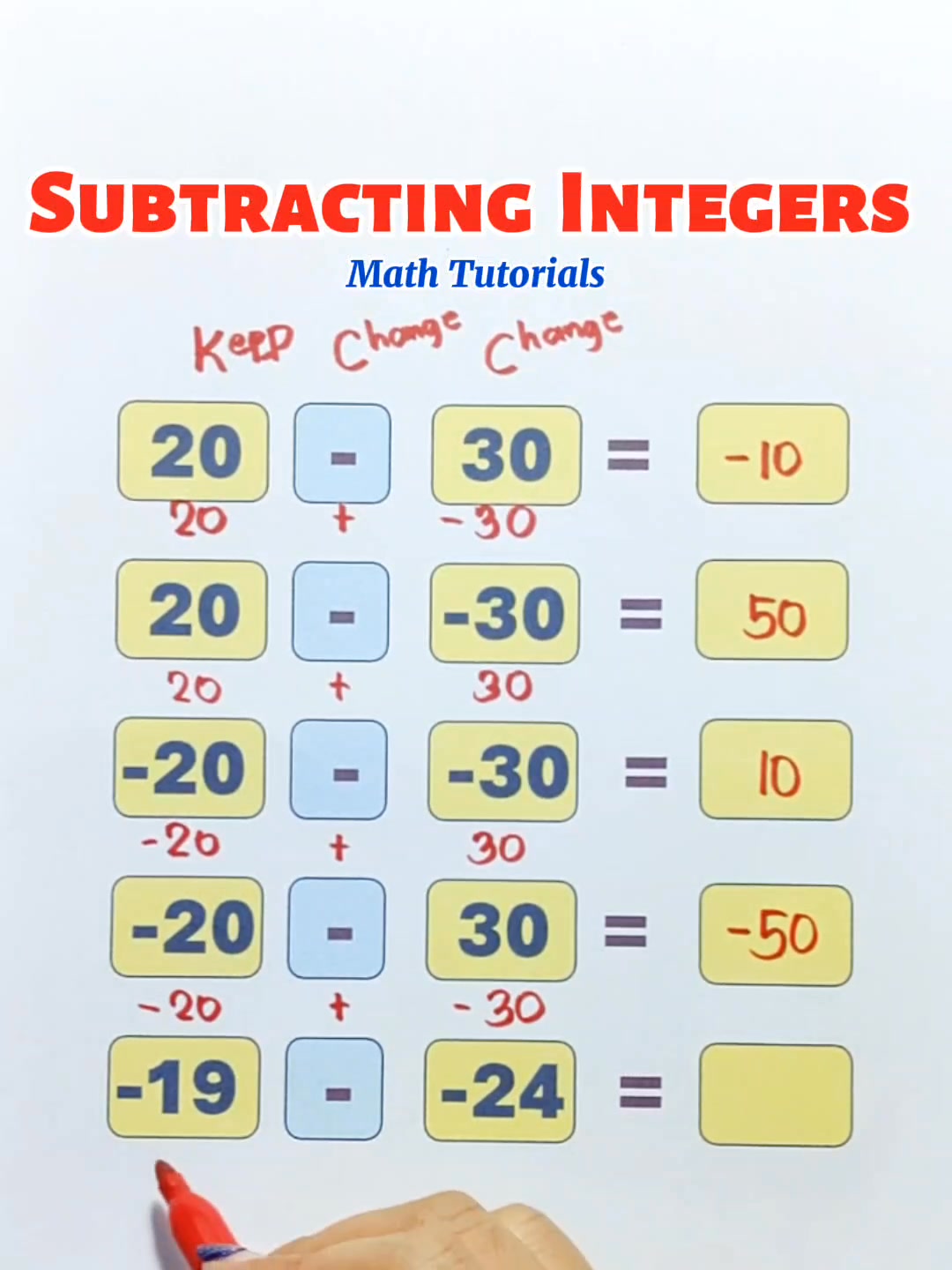 Math Tutorials - Keep-Change-Change 💯💯💯 #Math... | Facebook