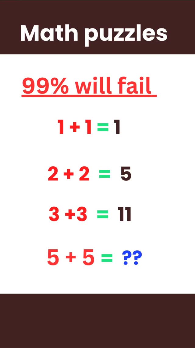Maths puzzle 🔥.... ... Follow for more @srinivasa_maths .. ... # ...