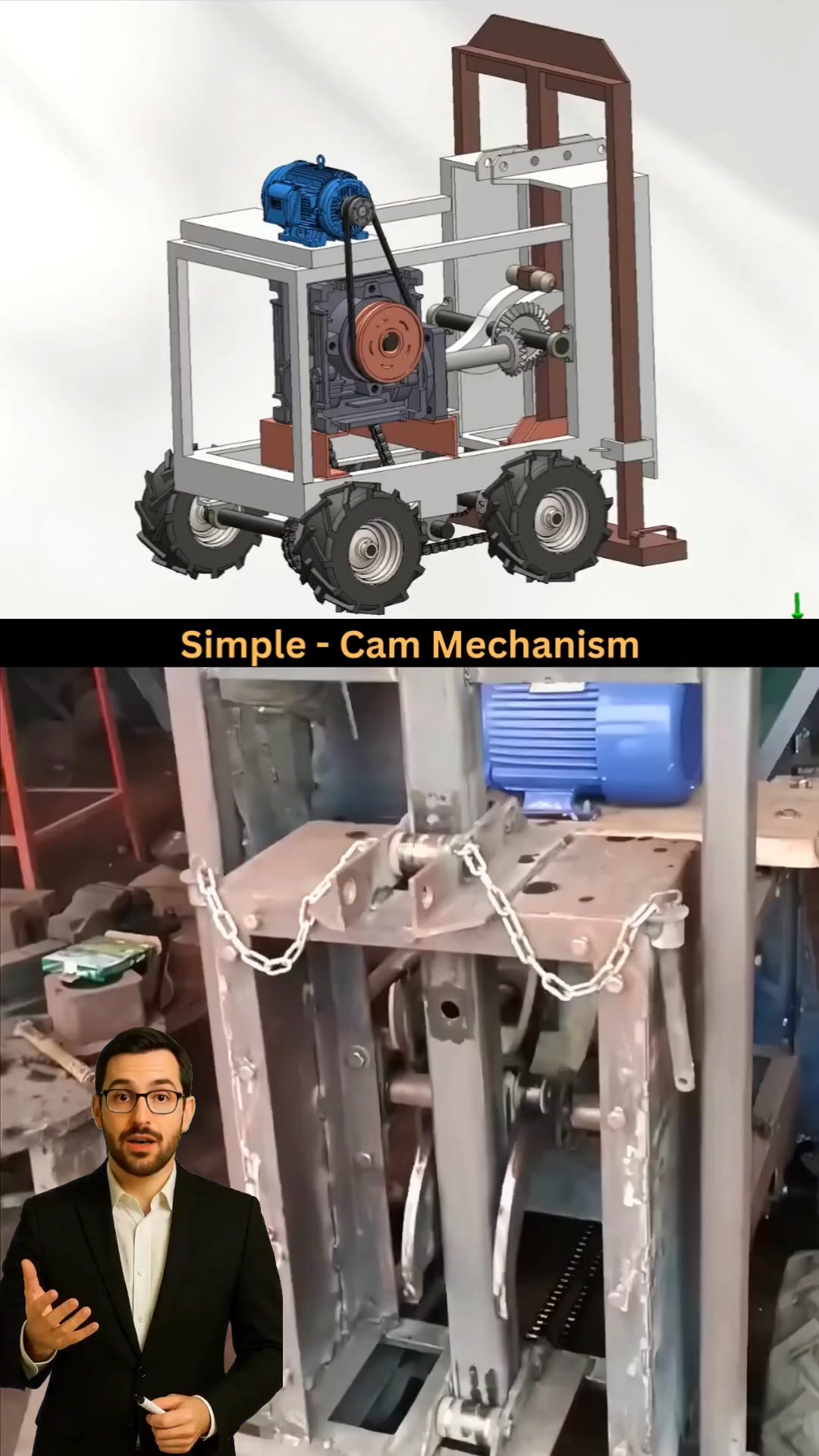 Simple CAM Mechanism 📌 . . . . . . . . . #solidworks #3d #design # ...
