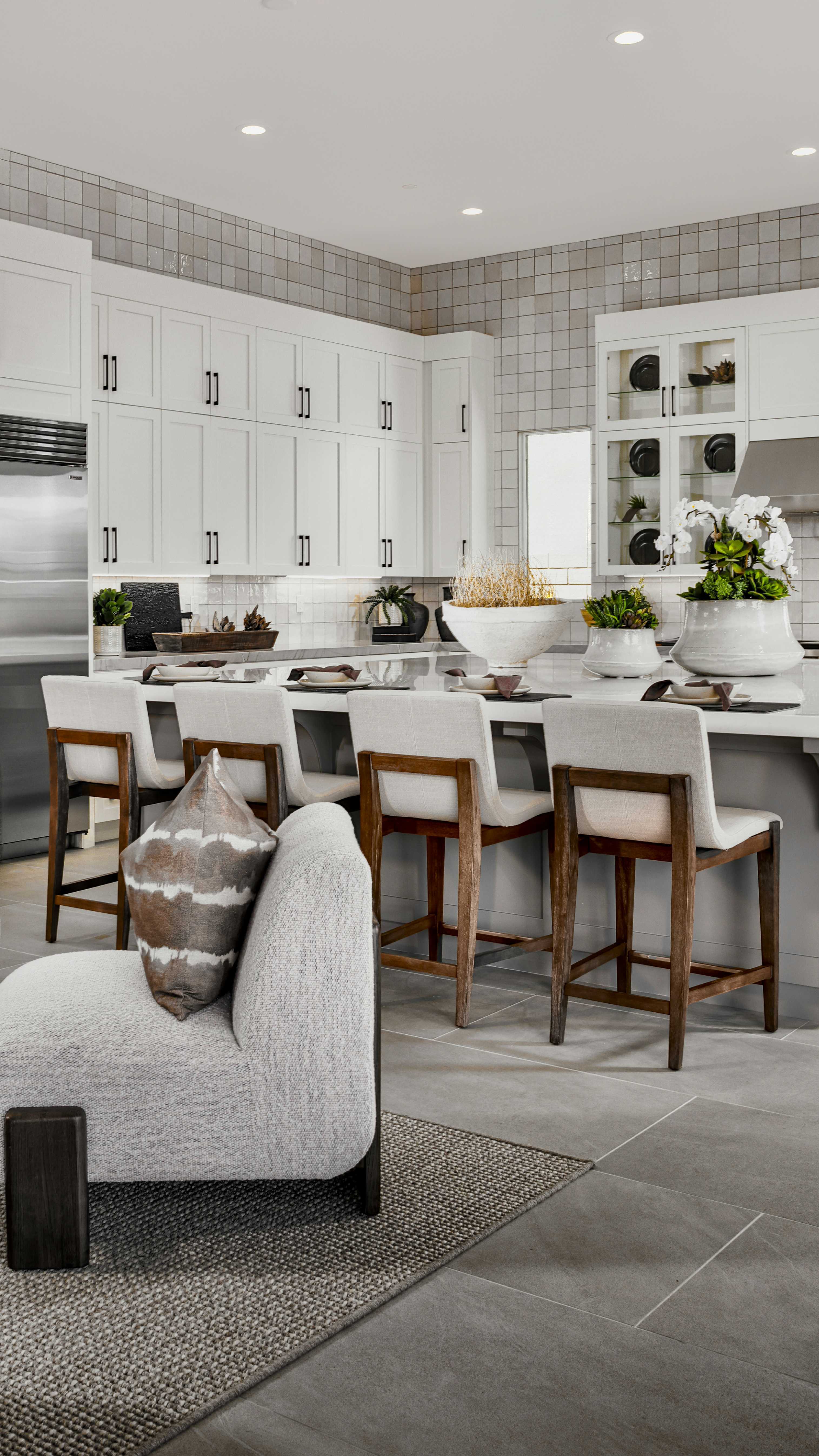 Redefine your kitchen setting with luxury design elements, including ...