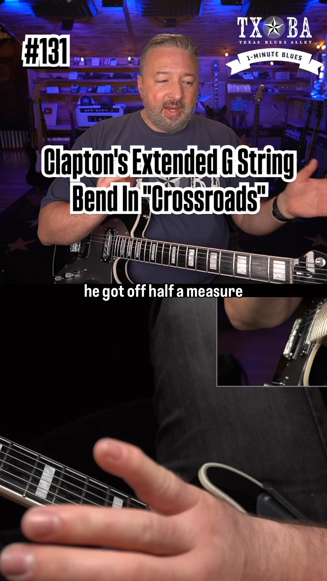 Eric Clapton (Cream era) blues lead guitar lesson - Play this by
