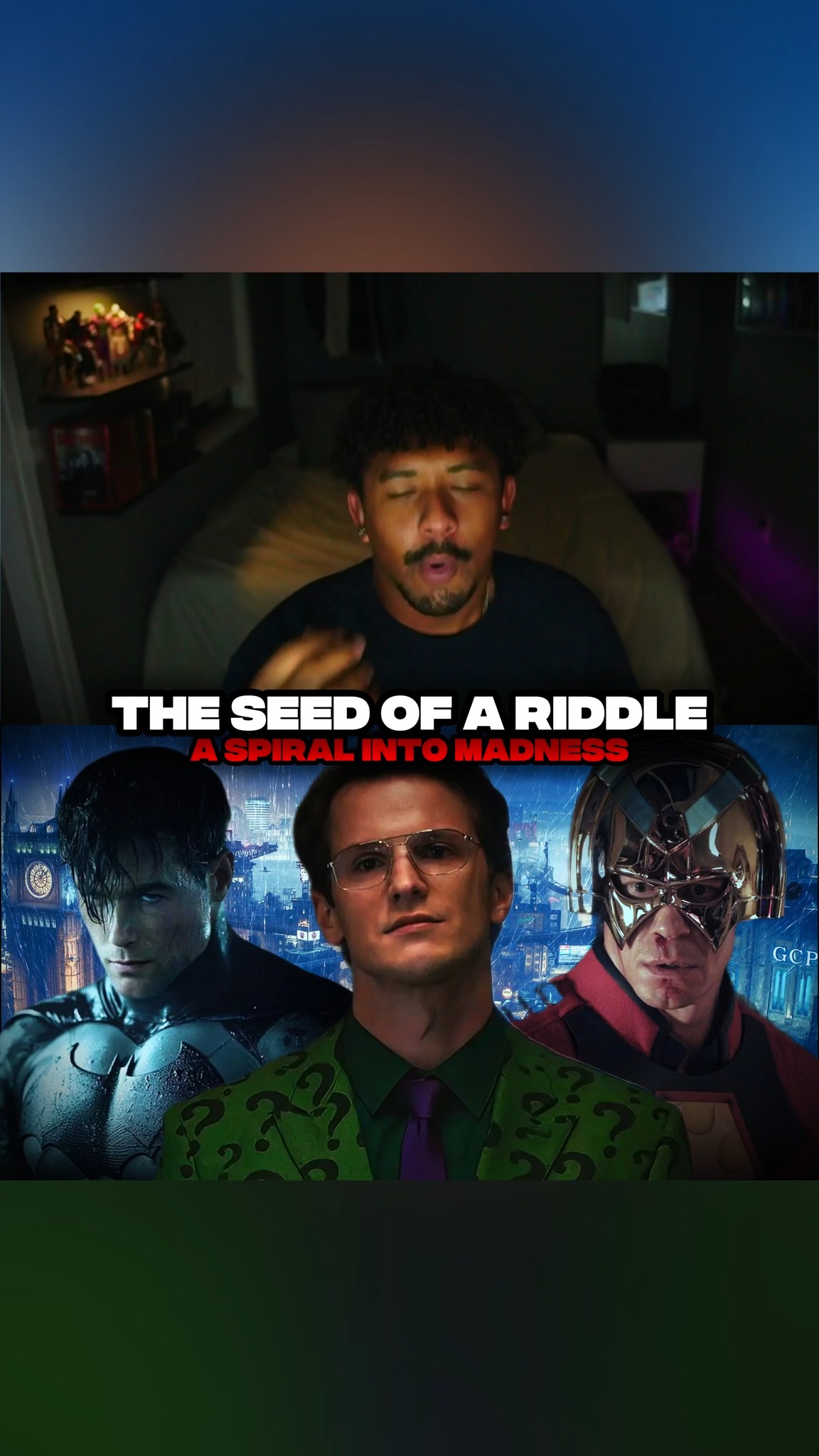 the dcu's origin story for the riddler...will be...with vigilante ...