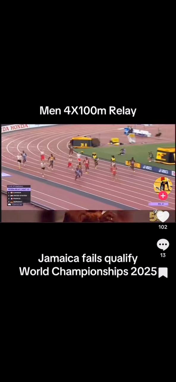 Jamaicas absolute Baton change over disaster in the men’s 4*1 relay 😖😖😖 ...