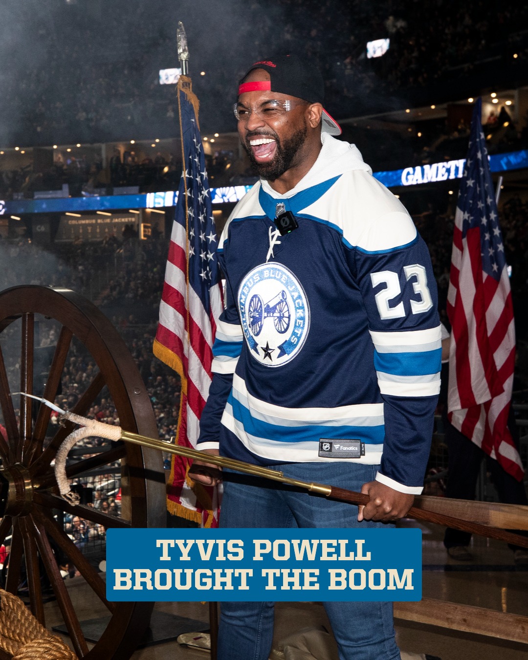 From Ohio State to the NFL and now Nationwide Arena, Tyvis Powell