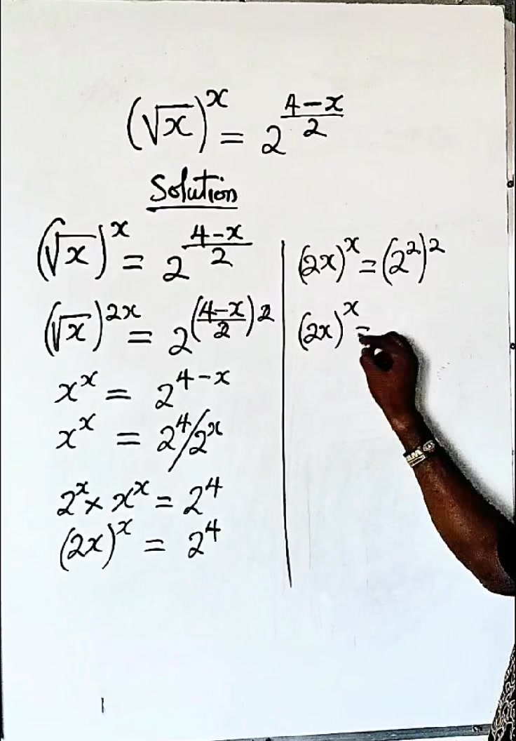 Exponential equation. product to a power rule. #mathematics #maths ...