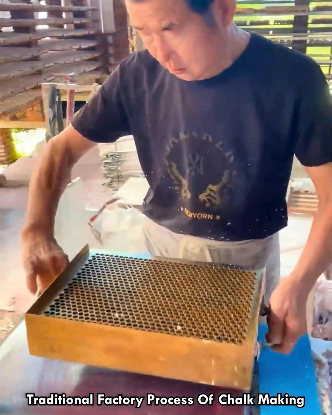 Traditional Factory Process Of Chalk Making #ChalkMaking # ...