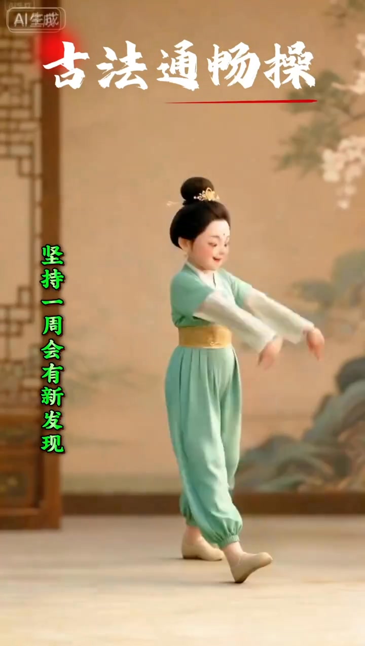 古法通暢操，每組動作做50次一個星期后你會回來感謝我！#居家鍛煉#強身健體#中老年鍛煉#太極#八段錦 | 幼梨酱 | Facebook