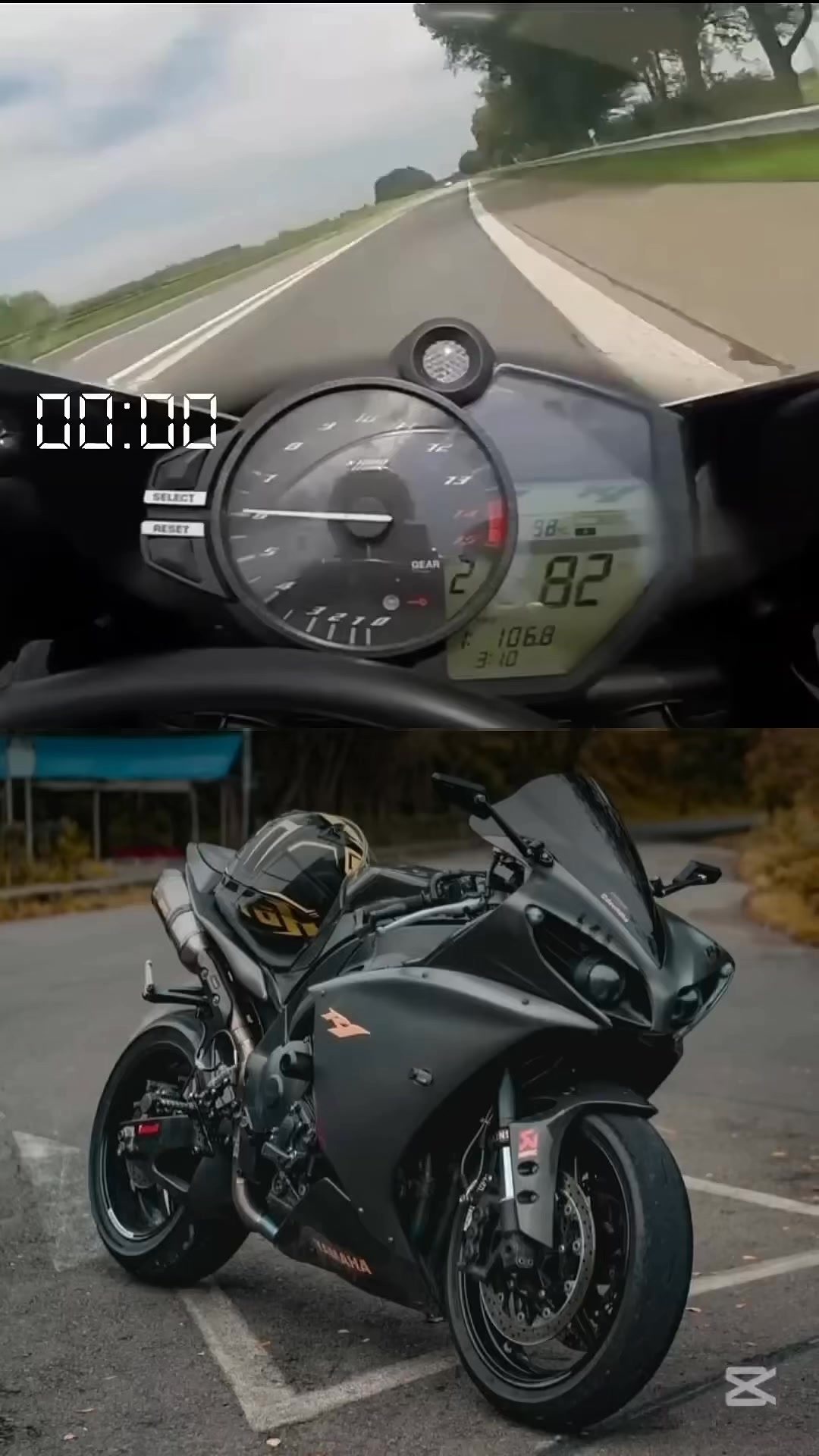 2009 YAMAHA R1 TOP SPEED ?? #yamaha #yamahamotorcycles 